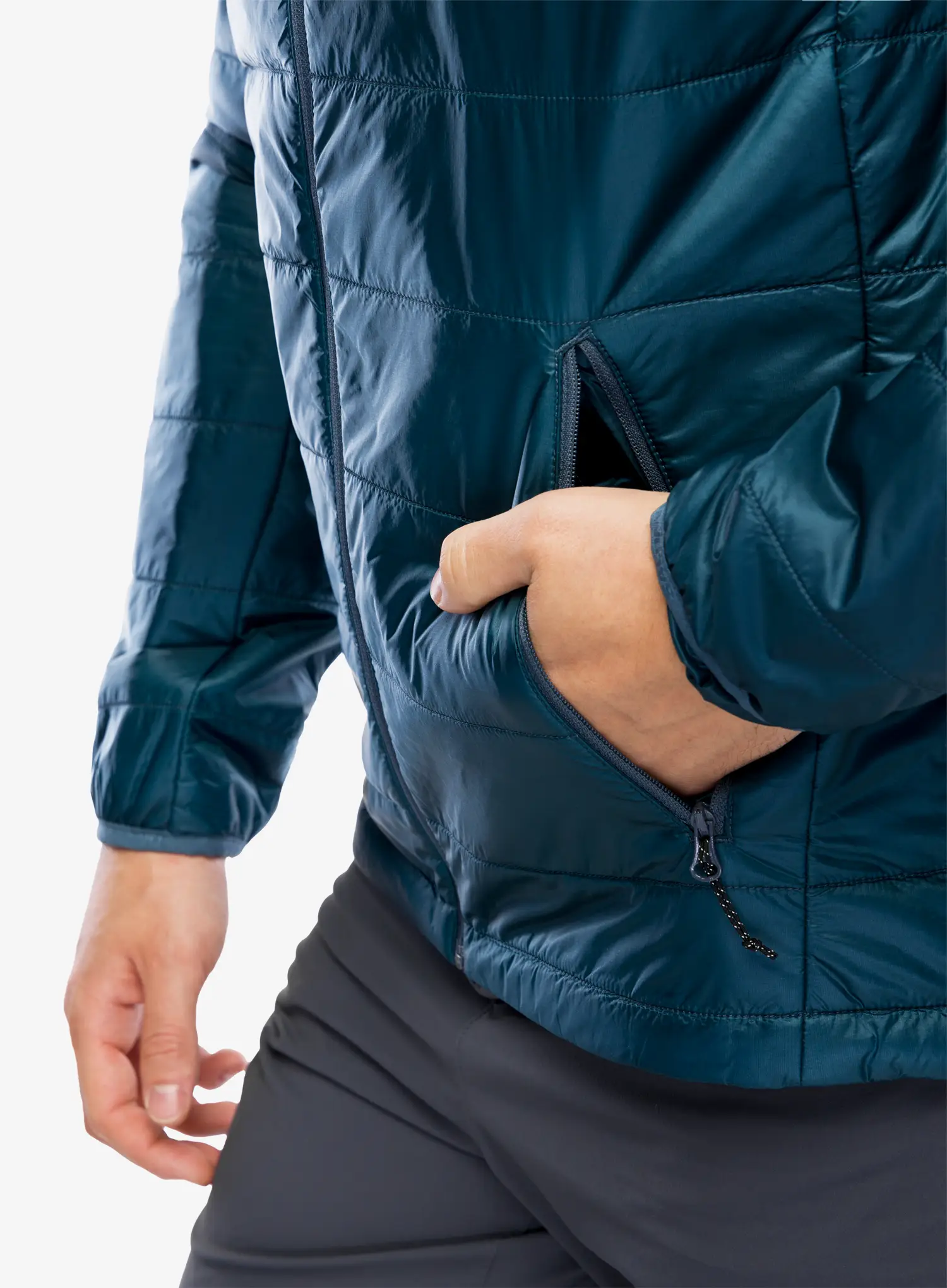 Zateplená bunda Salomon Outline HD Jacket - midnight navy