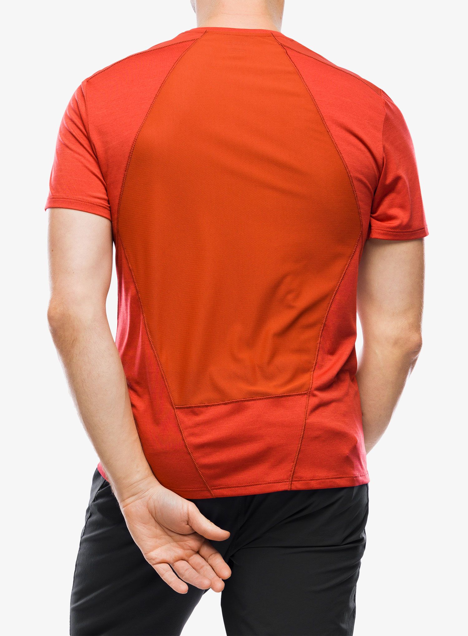 Pánské tričko Salomon Outline SS Tee - red dahlia