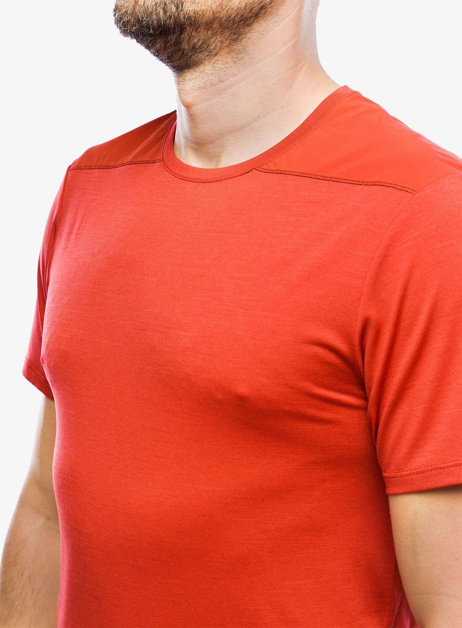Pánské tričko Salomon Outline SS Tee - red dahlia