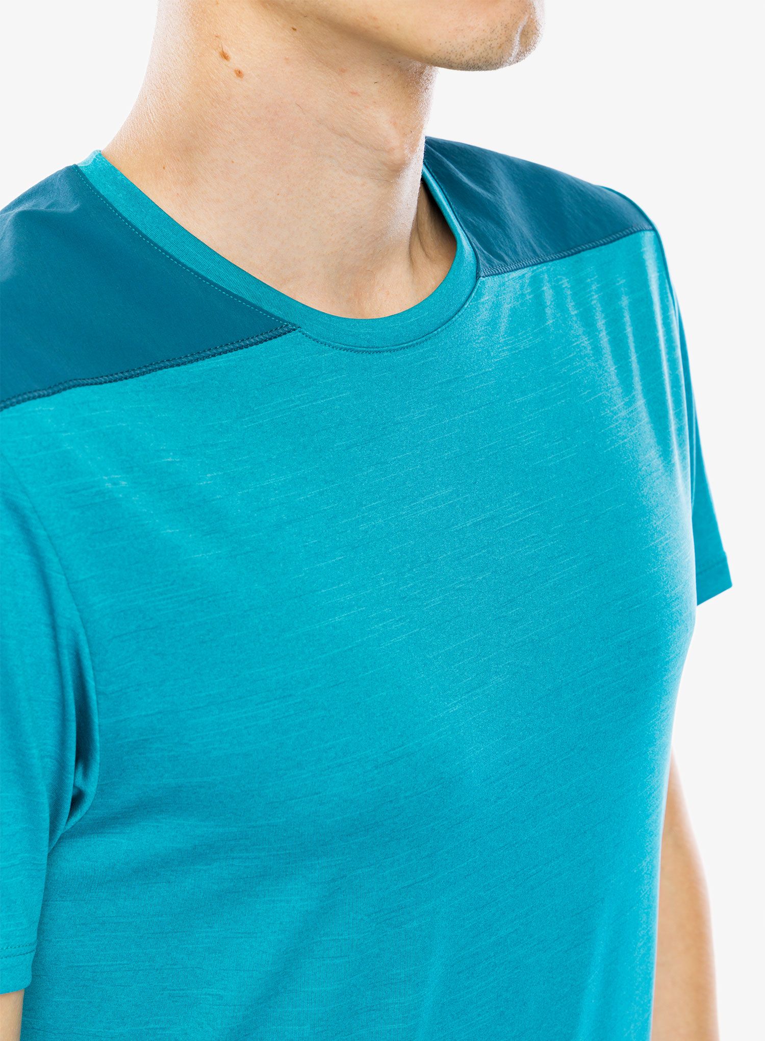 Rychleschnoucí triko Salomon Outline S/S Tee - deep dive/tide