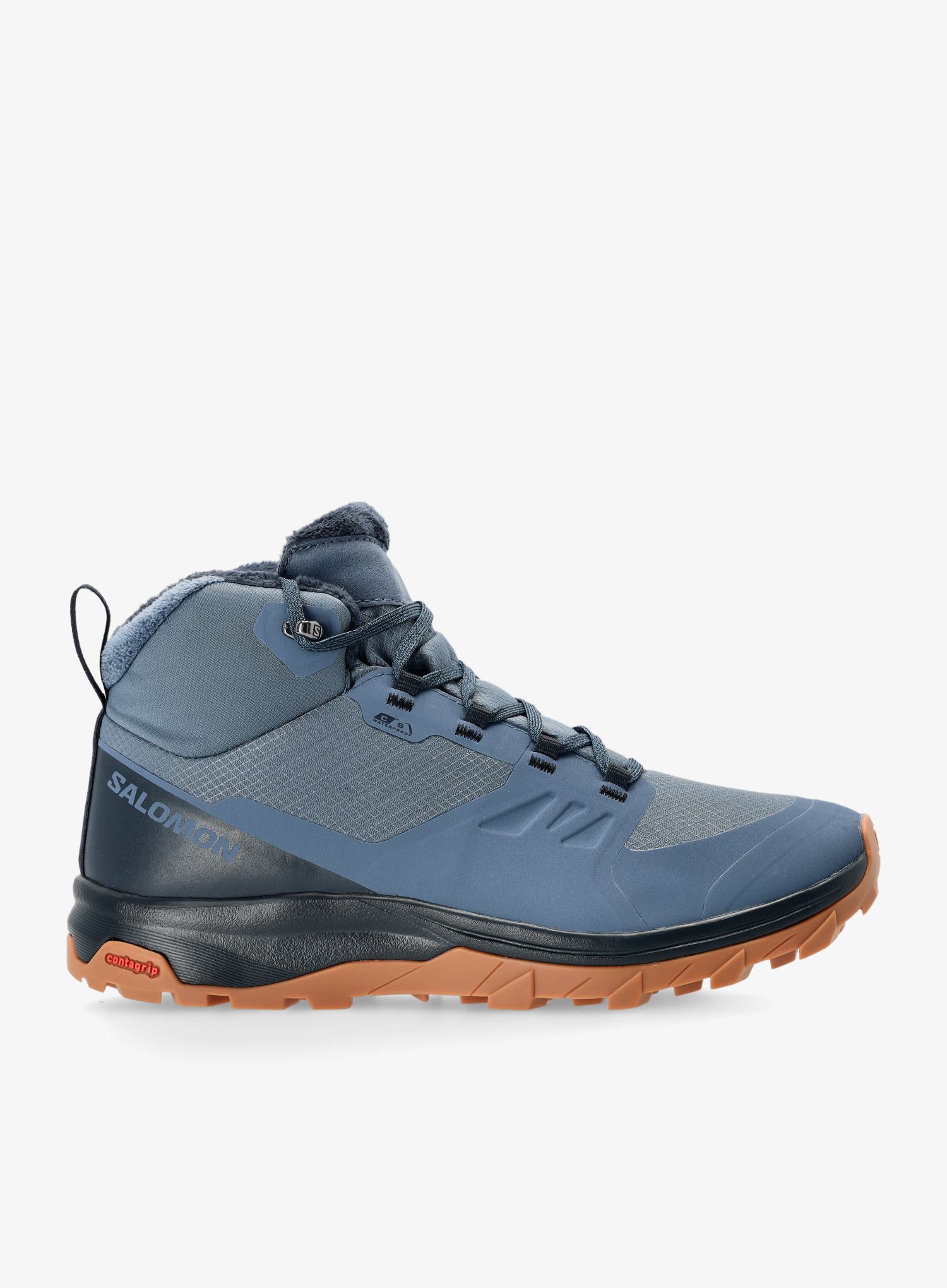 Outdoorové boty Salomon Outsnap CSWP - bering sea/carbon/gum