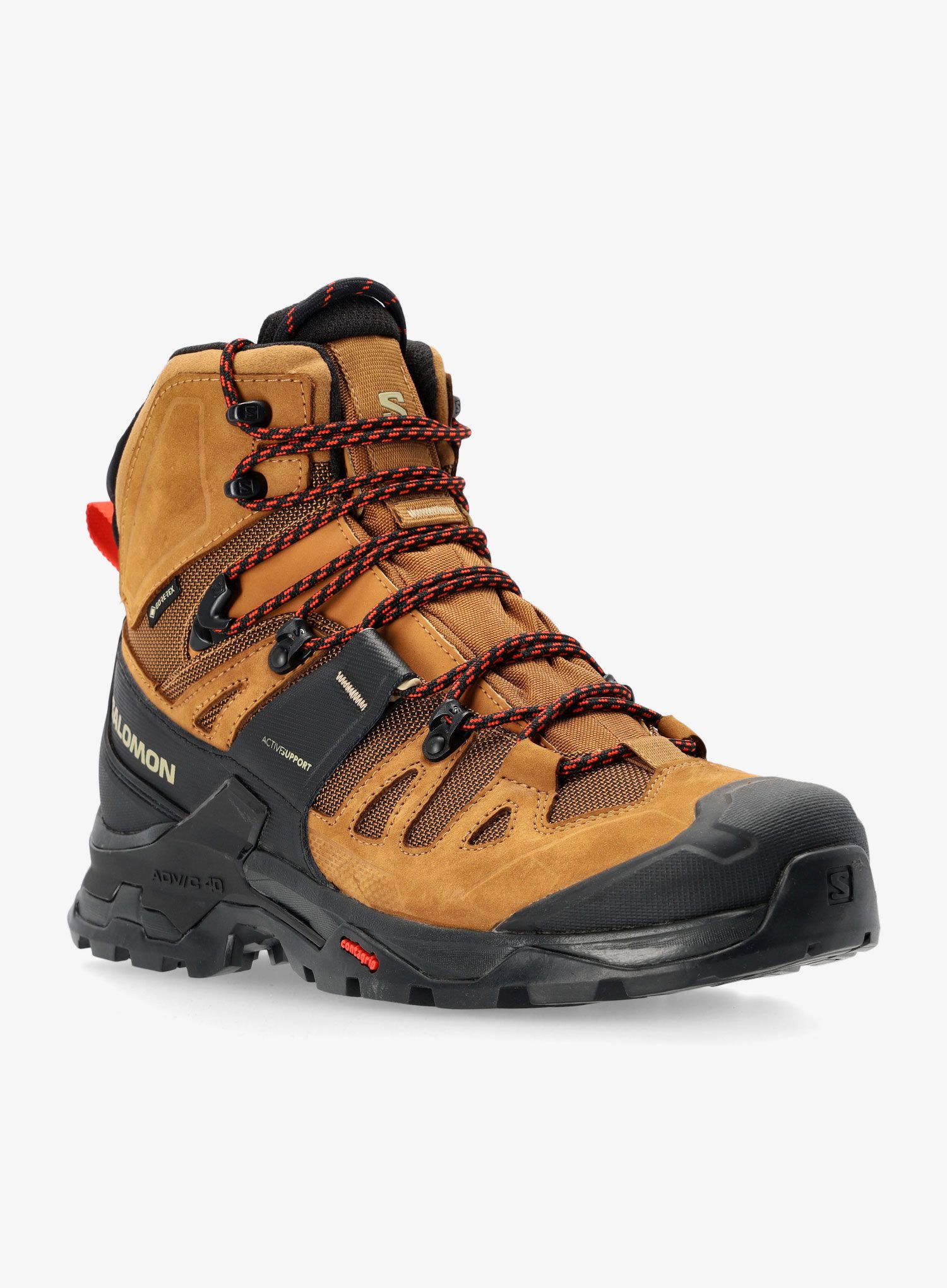 GORE TEX boty pánské Salomon Quest 4 GTX - rubber/black/fiery red
