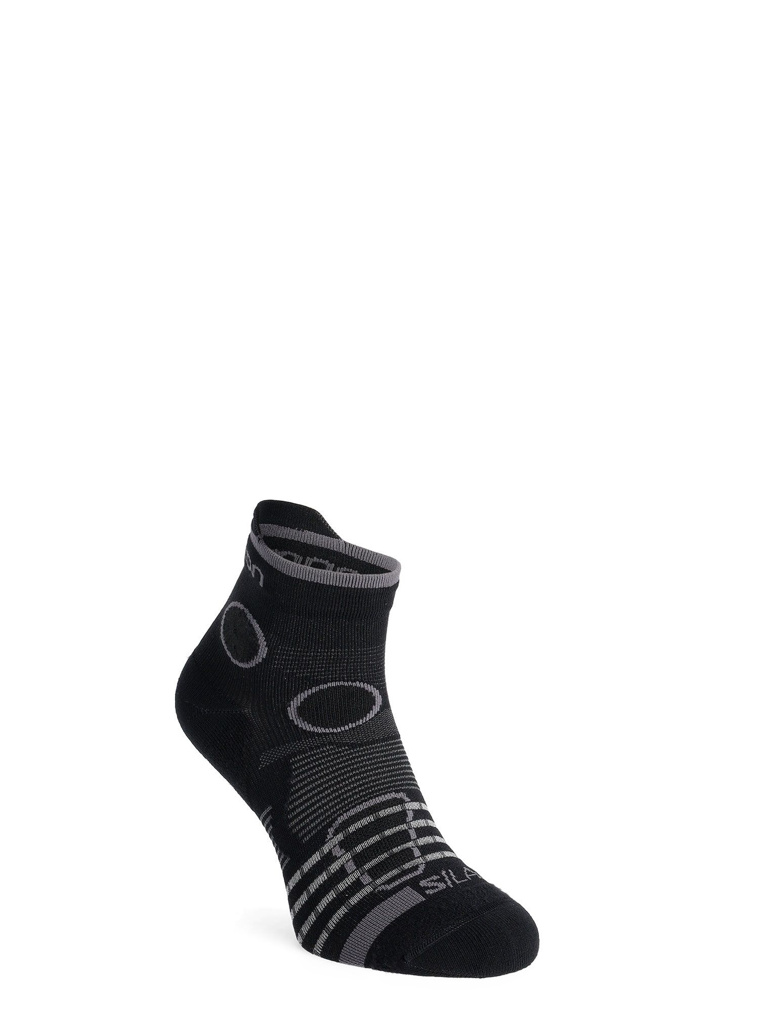 Ponožky na běhání Salomon S/Lab Pulse Ankle - deep black/grey