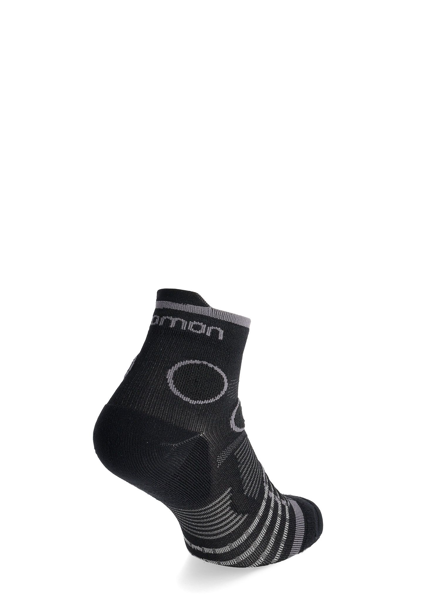 Ponožky na běhání Salomon S/Lab Pulse Ankle - deep black/grey