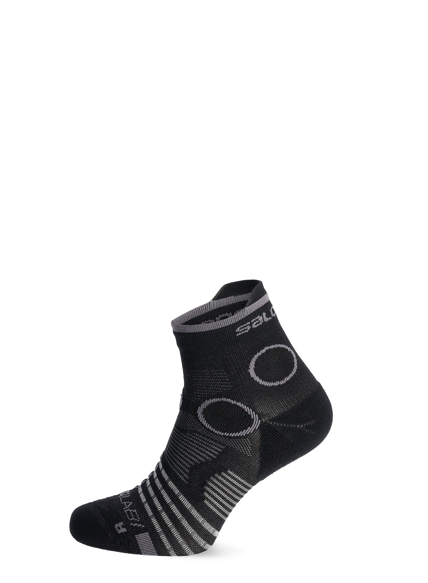 Ponožky na běhání Salomon S/Lab Pulse Ankle - deep black/grey