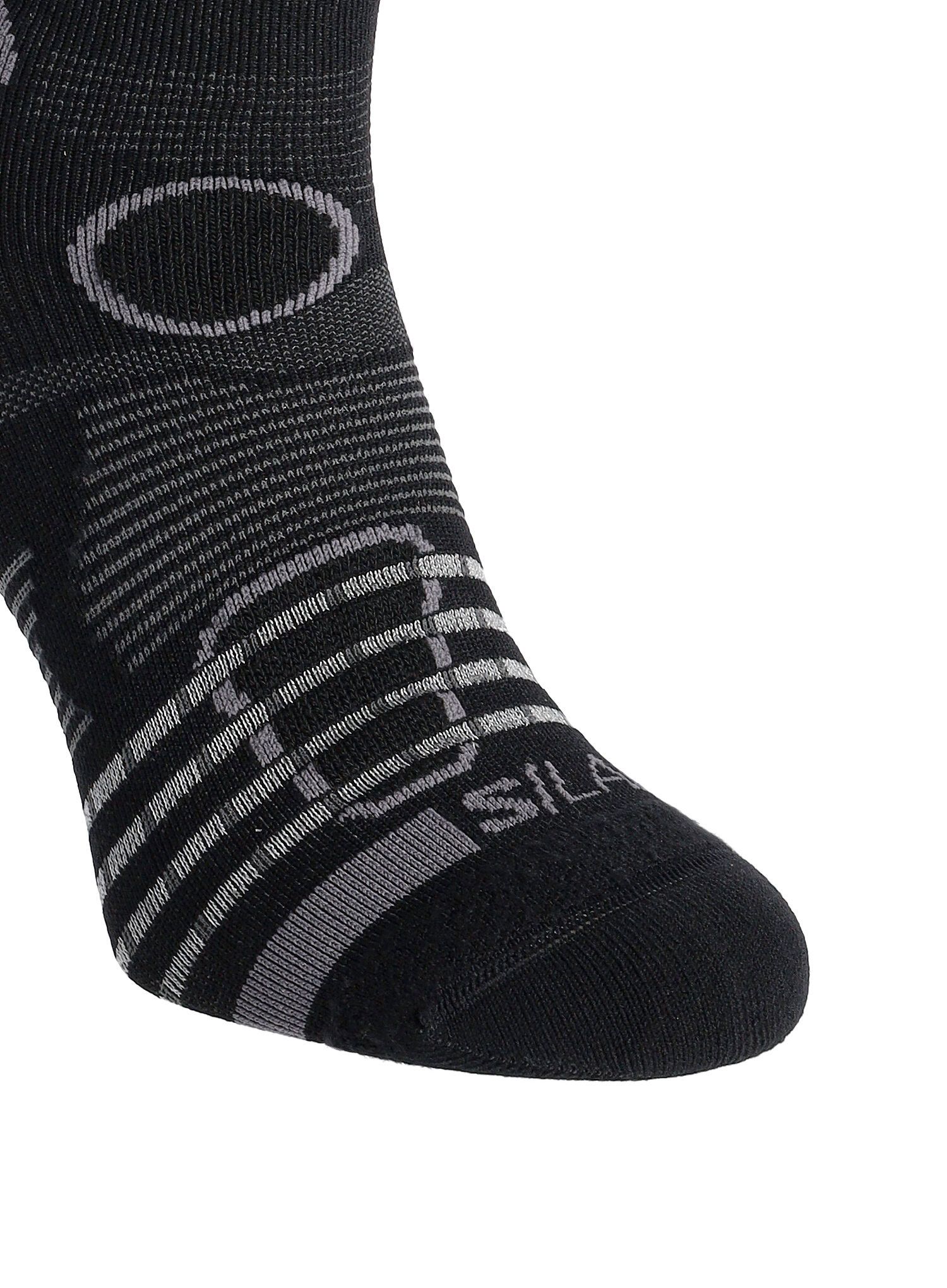 Ponožky na běhání Salomon S/Lab Pulse Ankle - deep black/grey