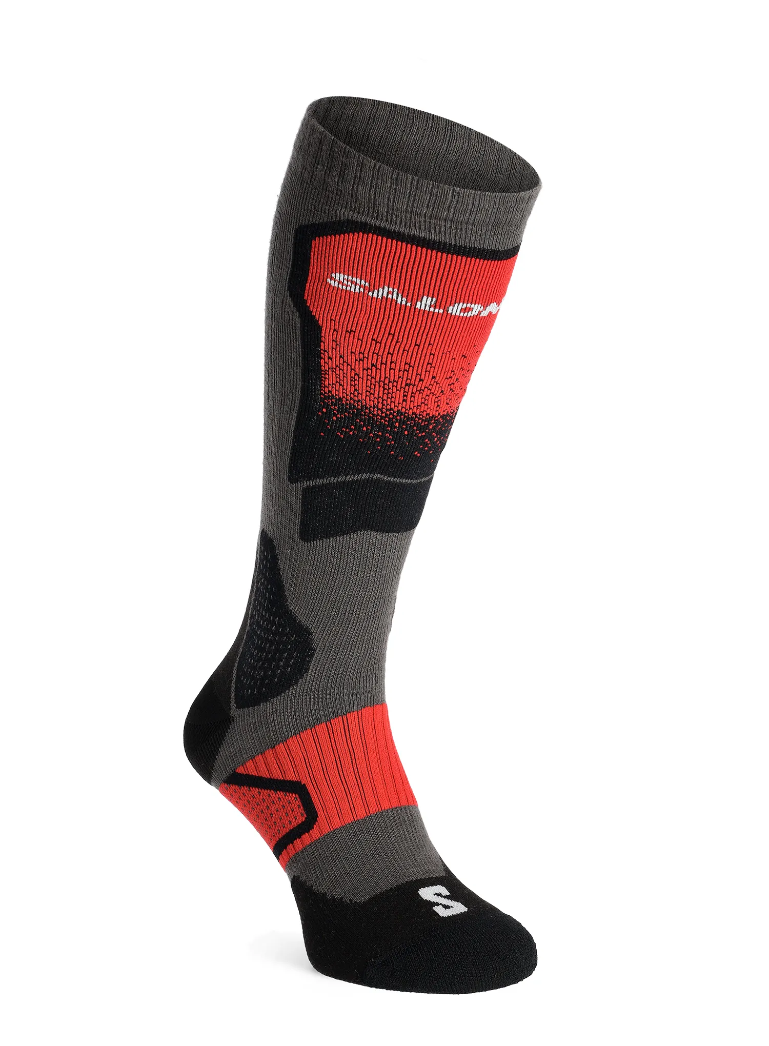 Lyžařské ponožky Salomon S/Max - beluga/grenadine/black