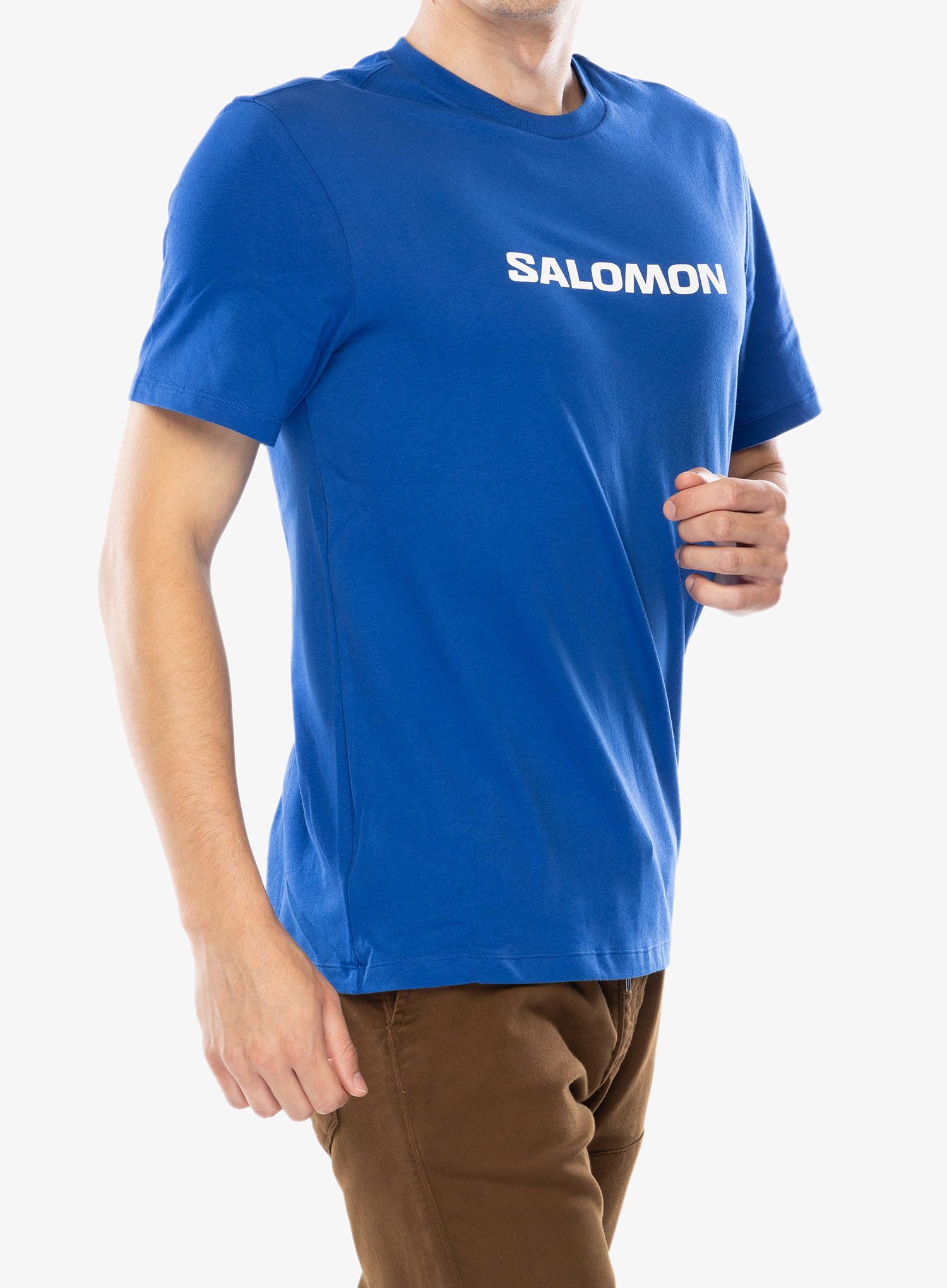 Bavlněné tričko Salomon Logo Performance S/S Tee - surf the web