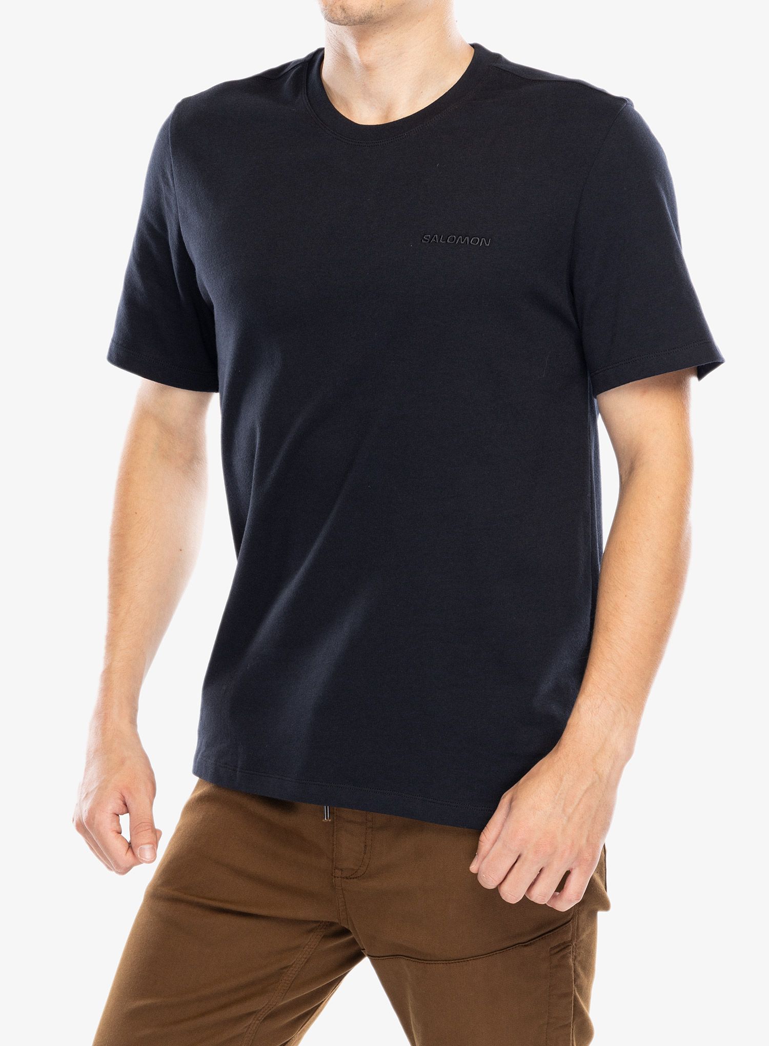 Bavlněné tričko Salomon Logo Pride S/S Tee - deep black
