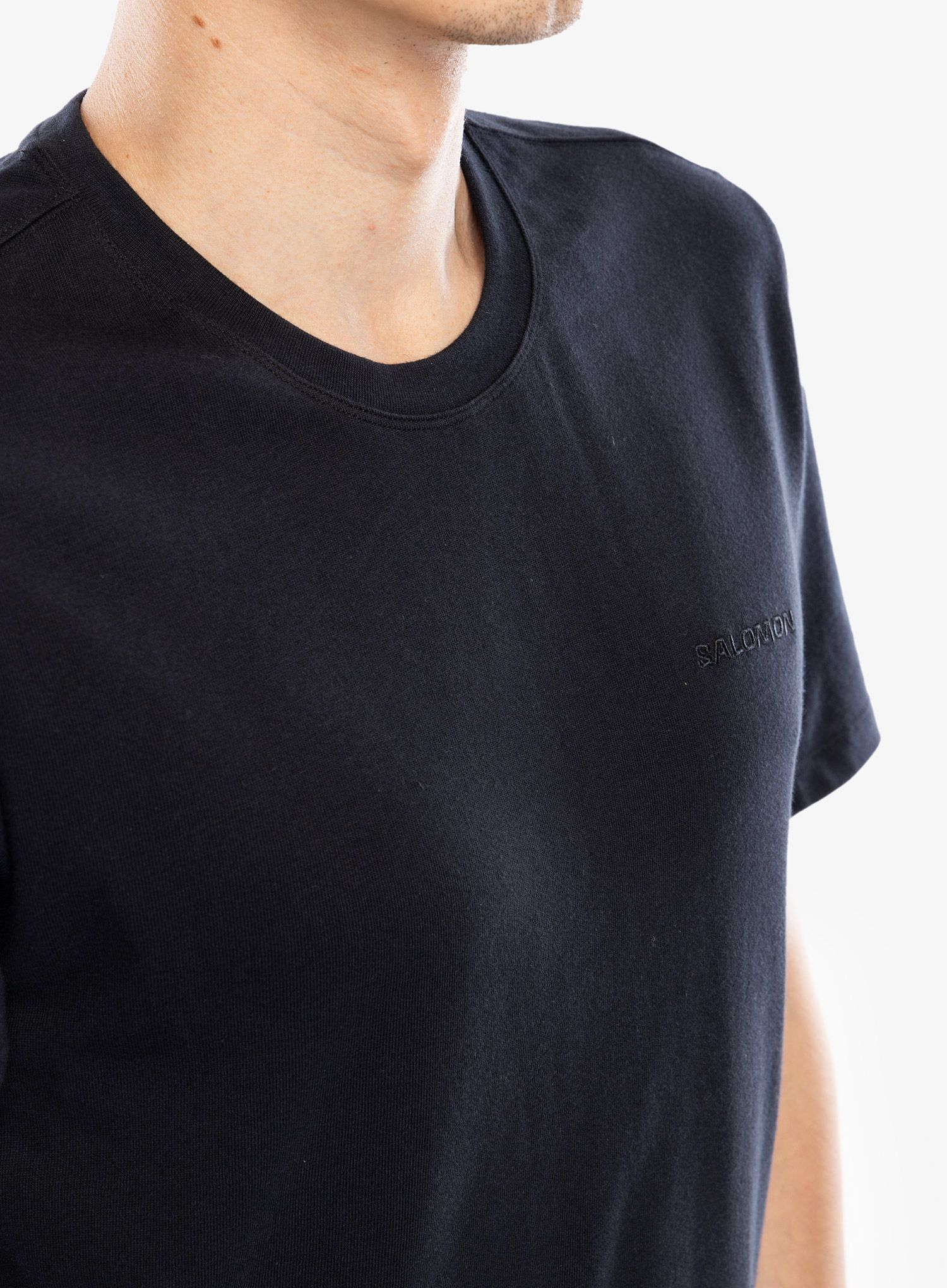 Bavlněné tričko Salomon Logo Pride S/S Tee - deep black