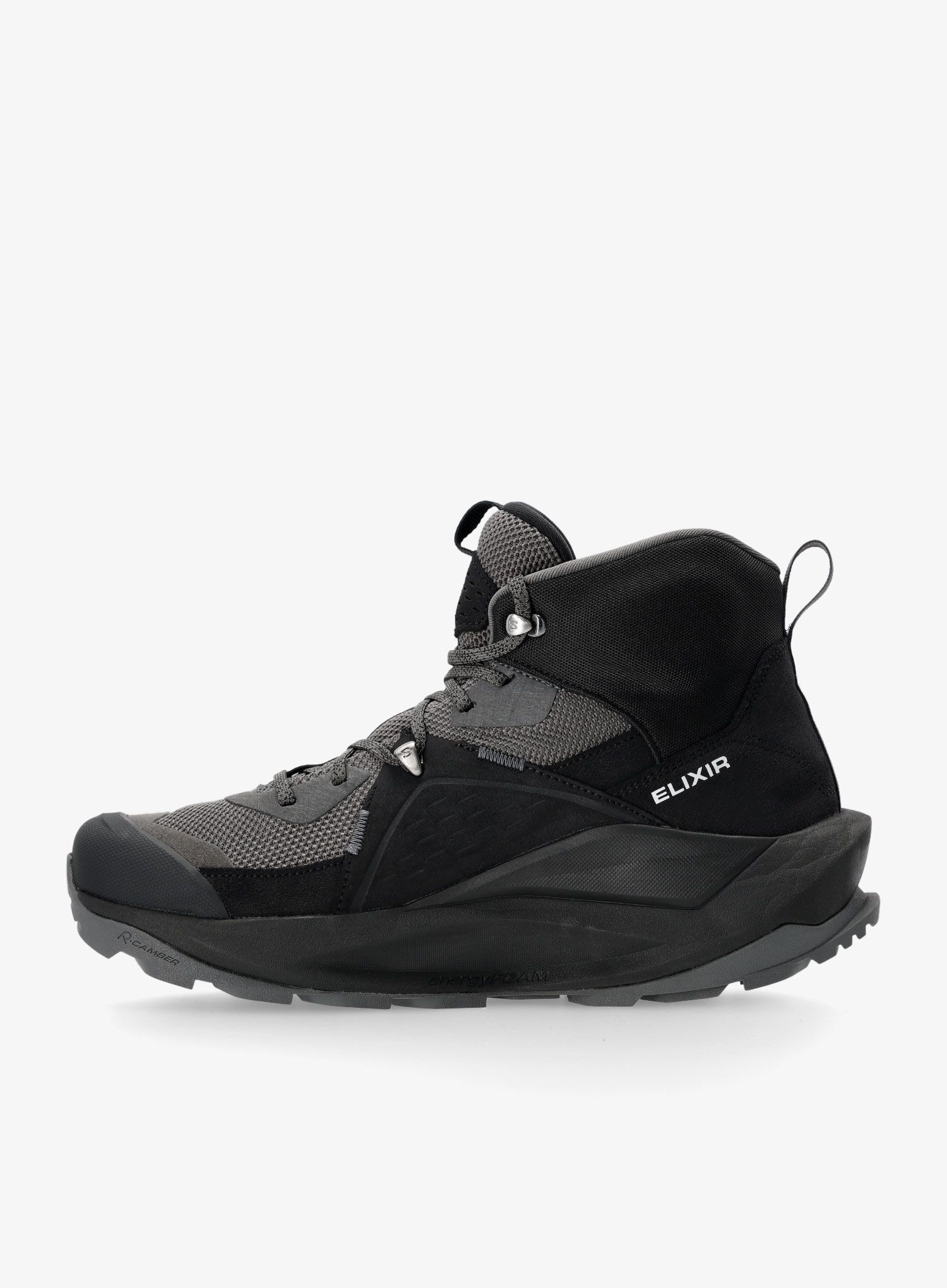 GORE TEX boty Salomon Elixir Mid GTX - black/magnet/qush