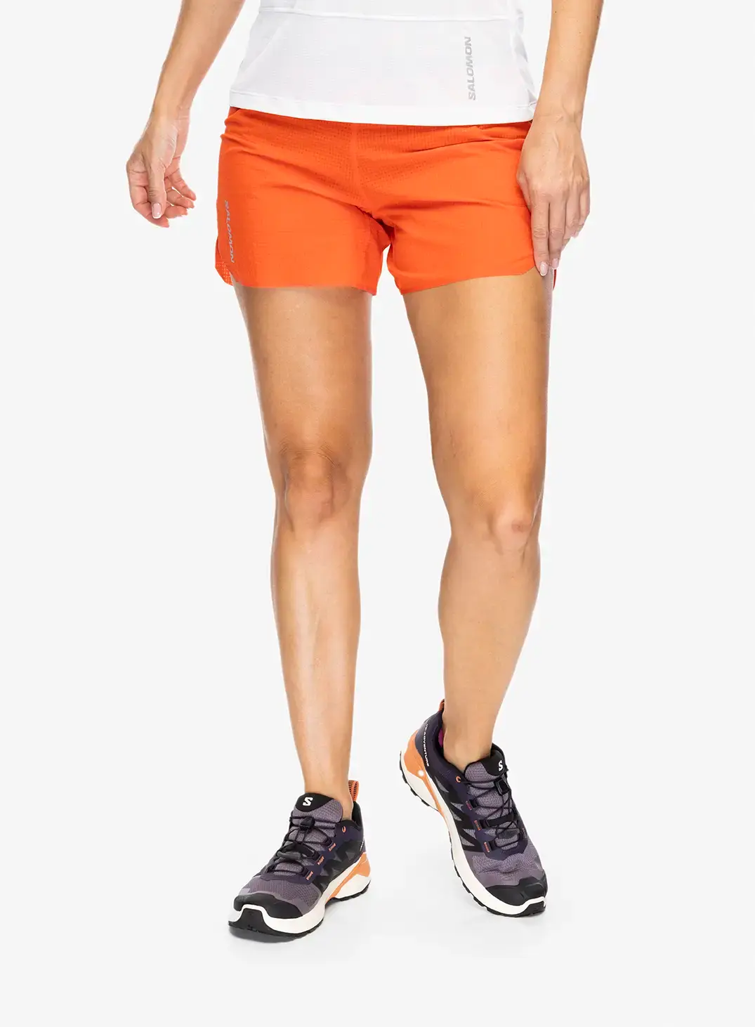 Běžecké kraťasy dámské Salomon Sense Aero 5'' Short - cherry tomato