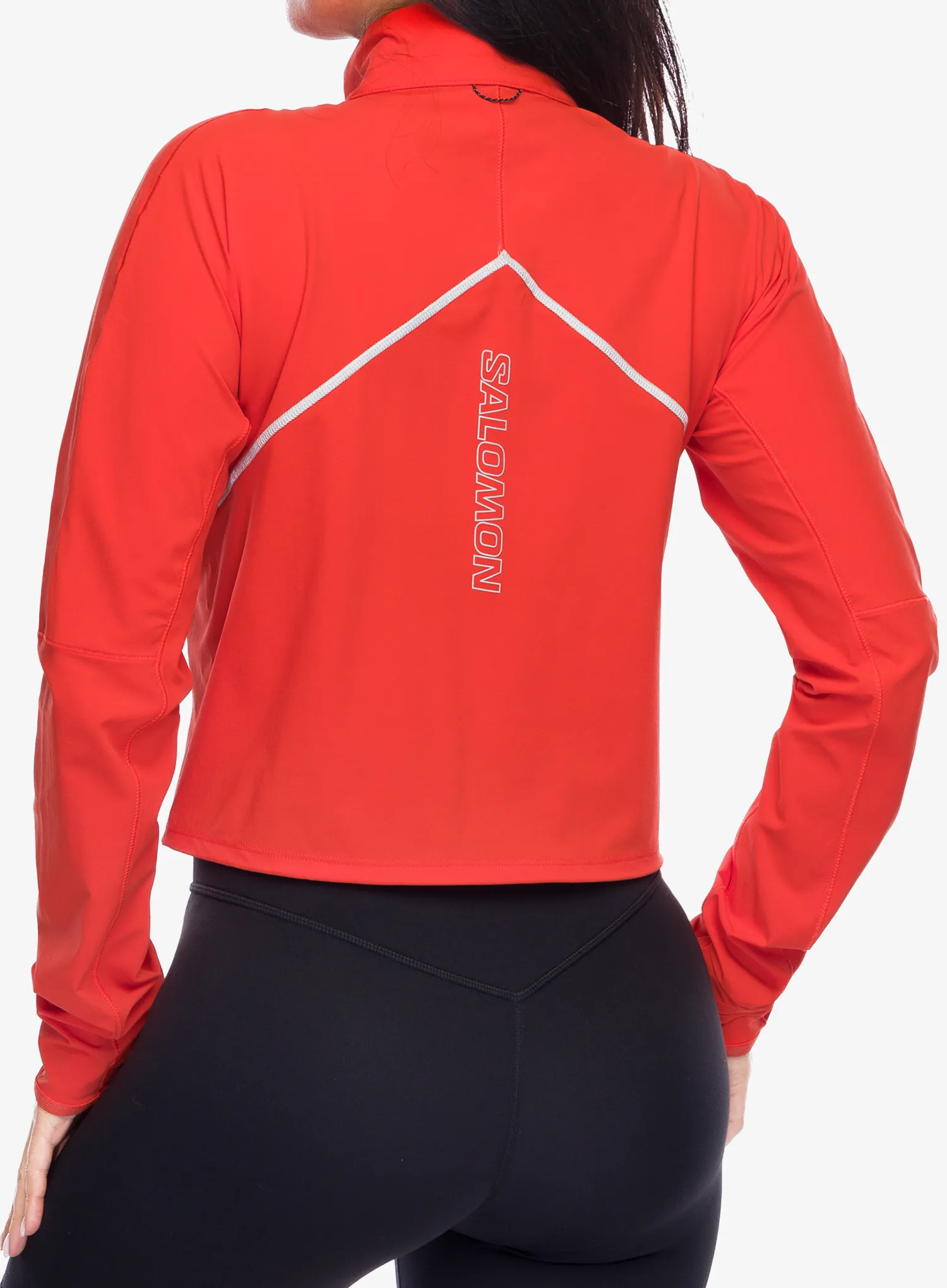 Bunda na běhání dámská Salomon Sense Aero Hybrid CP PLVR - cherry tomato