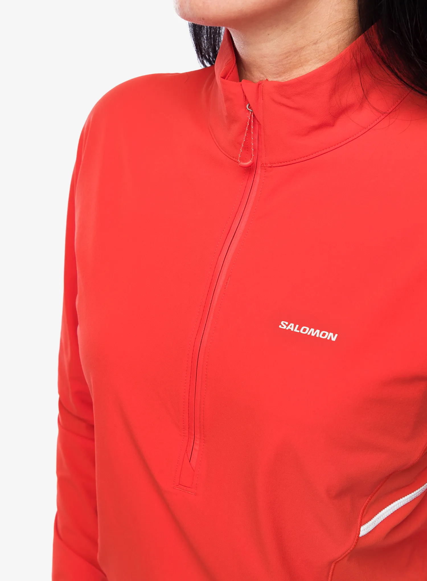 Bunda na běhání dámská Salomon Sense Aero Hybrid CP PLVR - cherry tomato