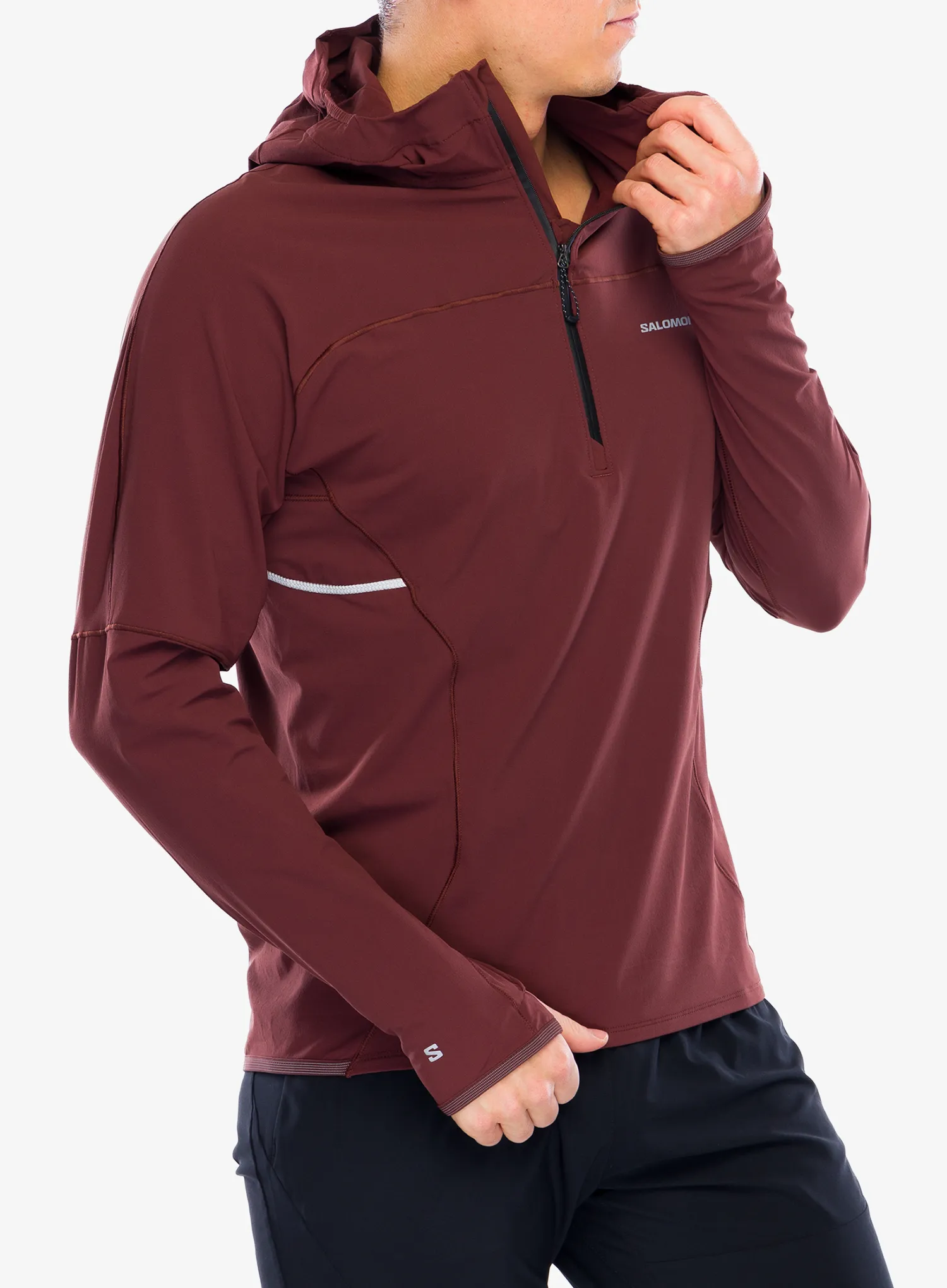 Bunda na běhání Salomon Sense Aero Hybrid HZ HD - rum raisin