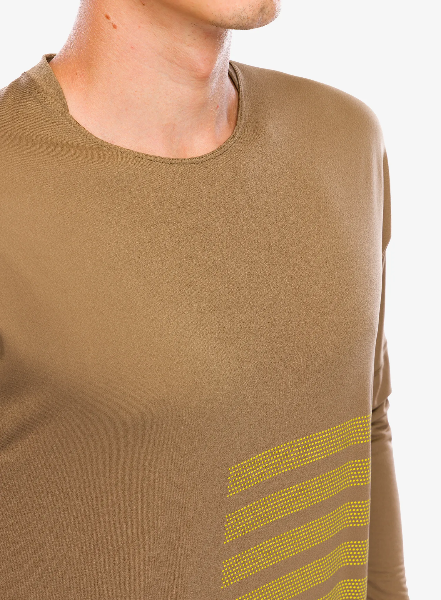 Mikina na běh Salomon Sense Aero LS Tee GFX - shitake