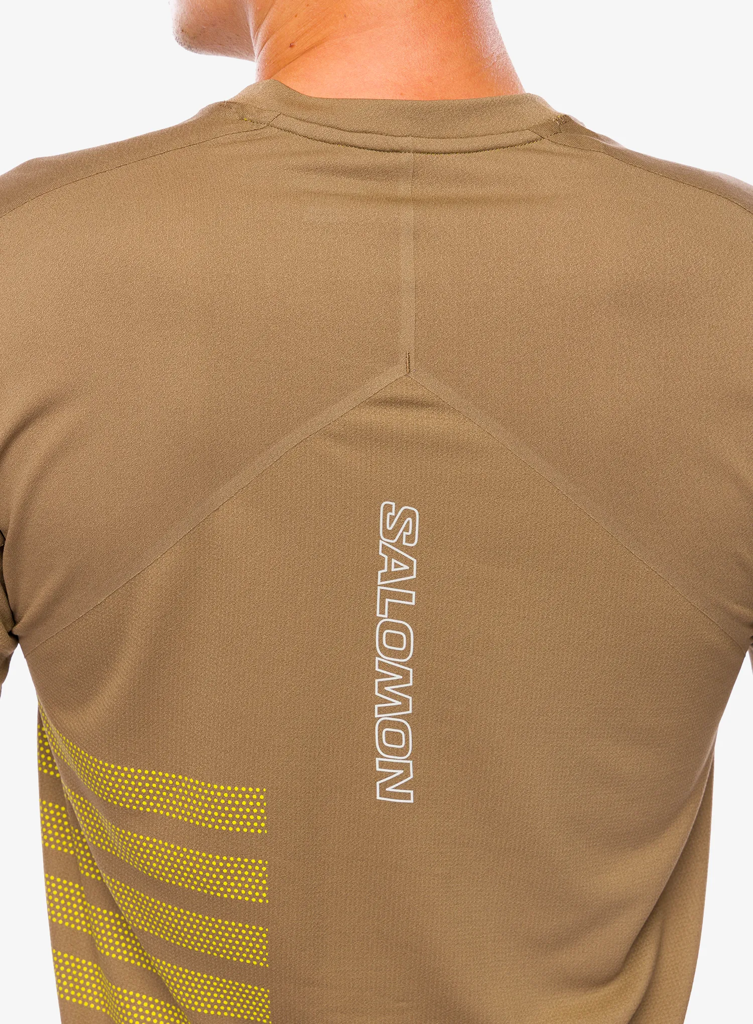 Mikina na běh Salomon Sense Aero LS Tee GFX - shitake
