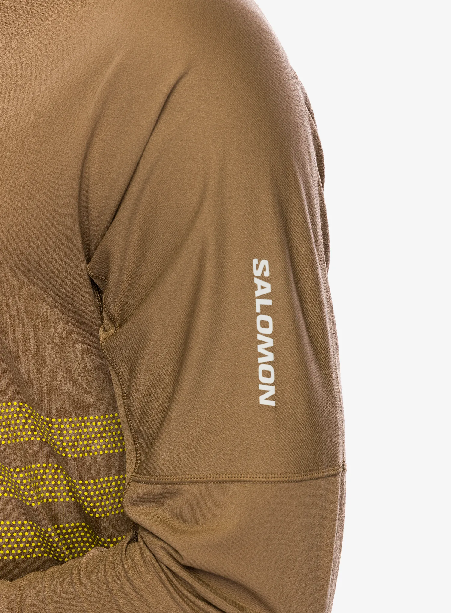 Mikina na běh Salomon Sense Aero LS Tee GFX - shitake