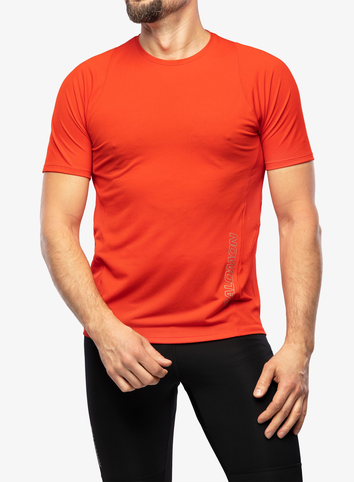 Běžecké tričko pánské Salomon Sense Aero SS Tee - fiery red