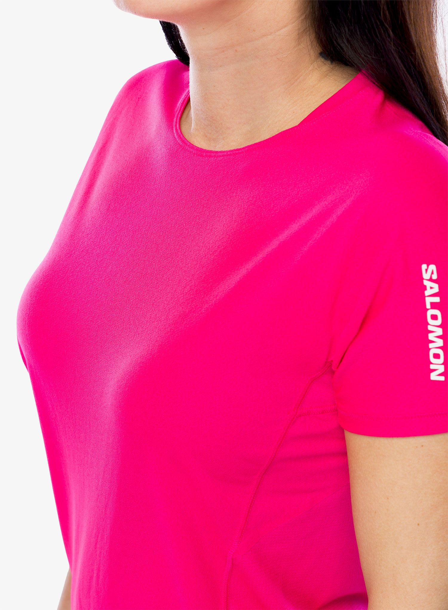 Dámské rychleschnoucí triko Salomon Sense Aero S/S  - beetroot purple