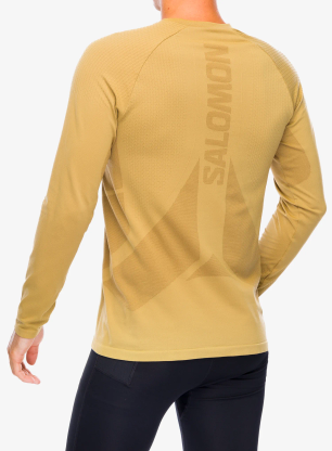 Mikina na běhání Salomon Sense Aero Seamless - antiq