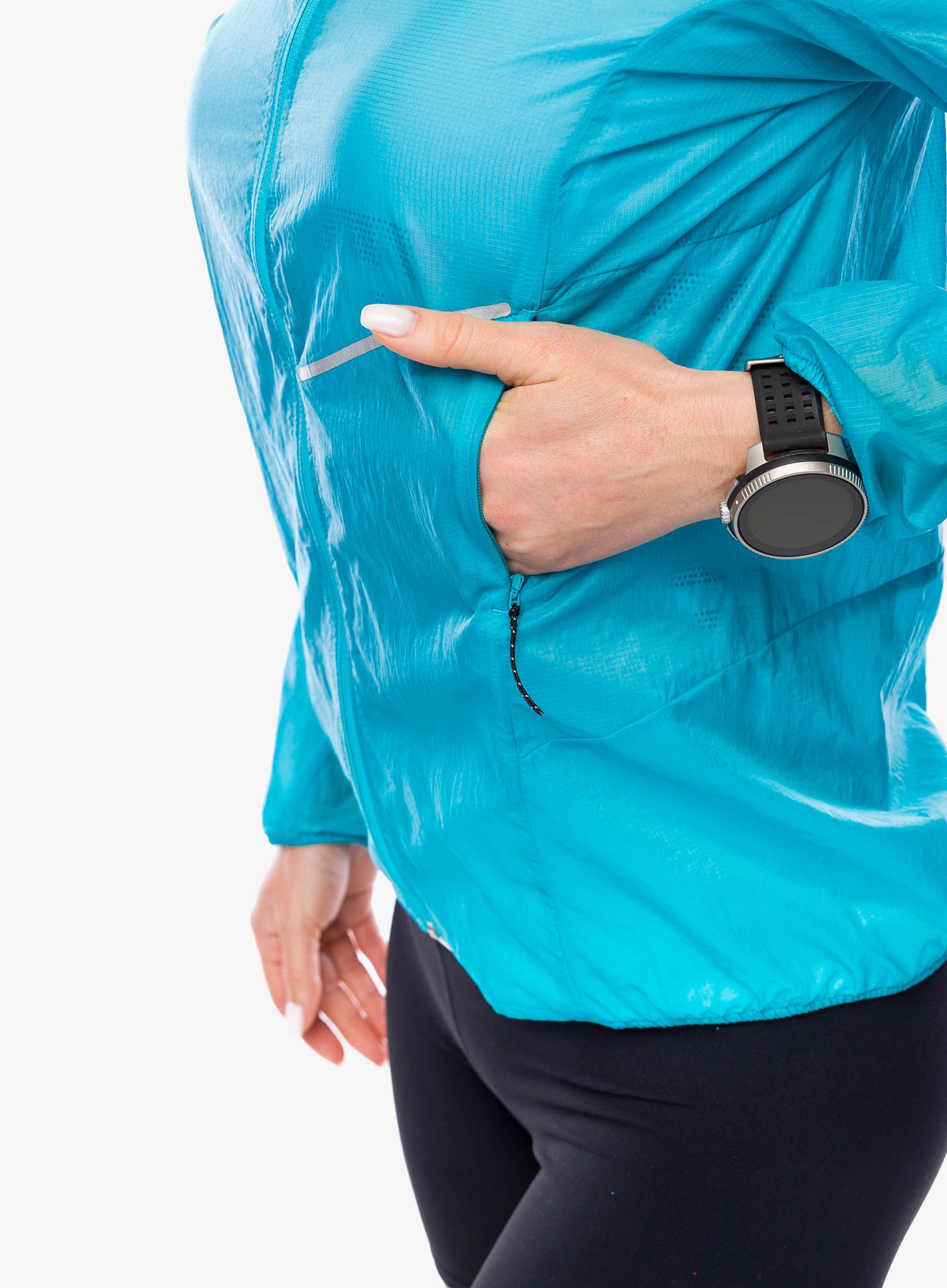 Větrovka dámská Salomon Sense Aero Wind JKT - peacock blue