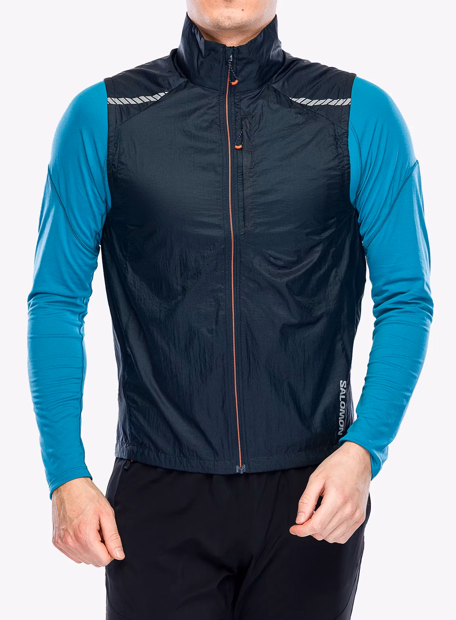 Pánská vesta Salomon Sense Flow Vest - carbon/carbo
