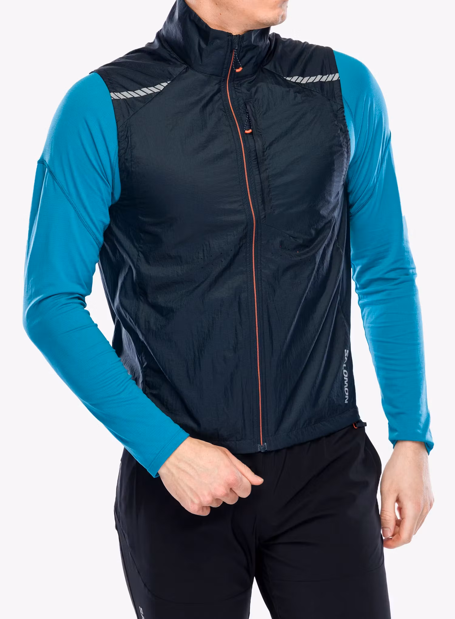 Pánská vesta Salomon Sense Flow Vest - carbon/carbo