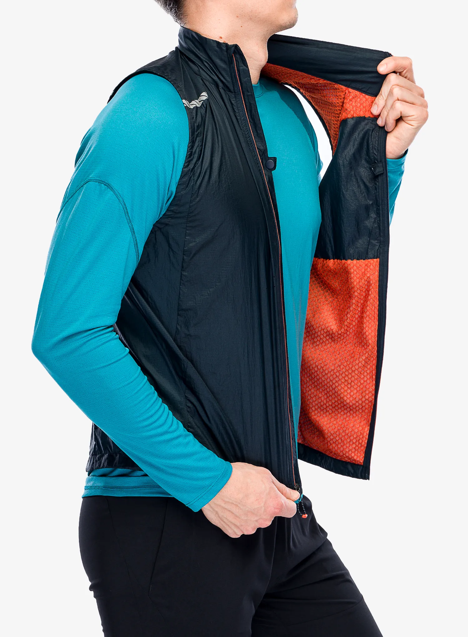 Pánská vesta Salomon Sense Flow Vest - carbon/carbo