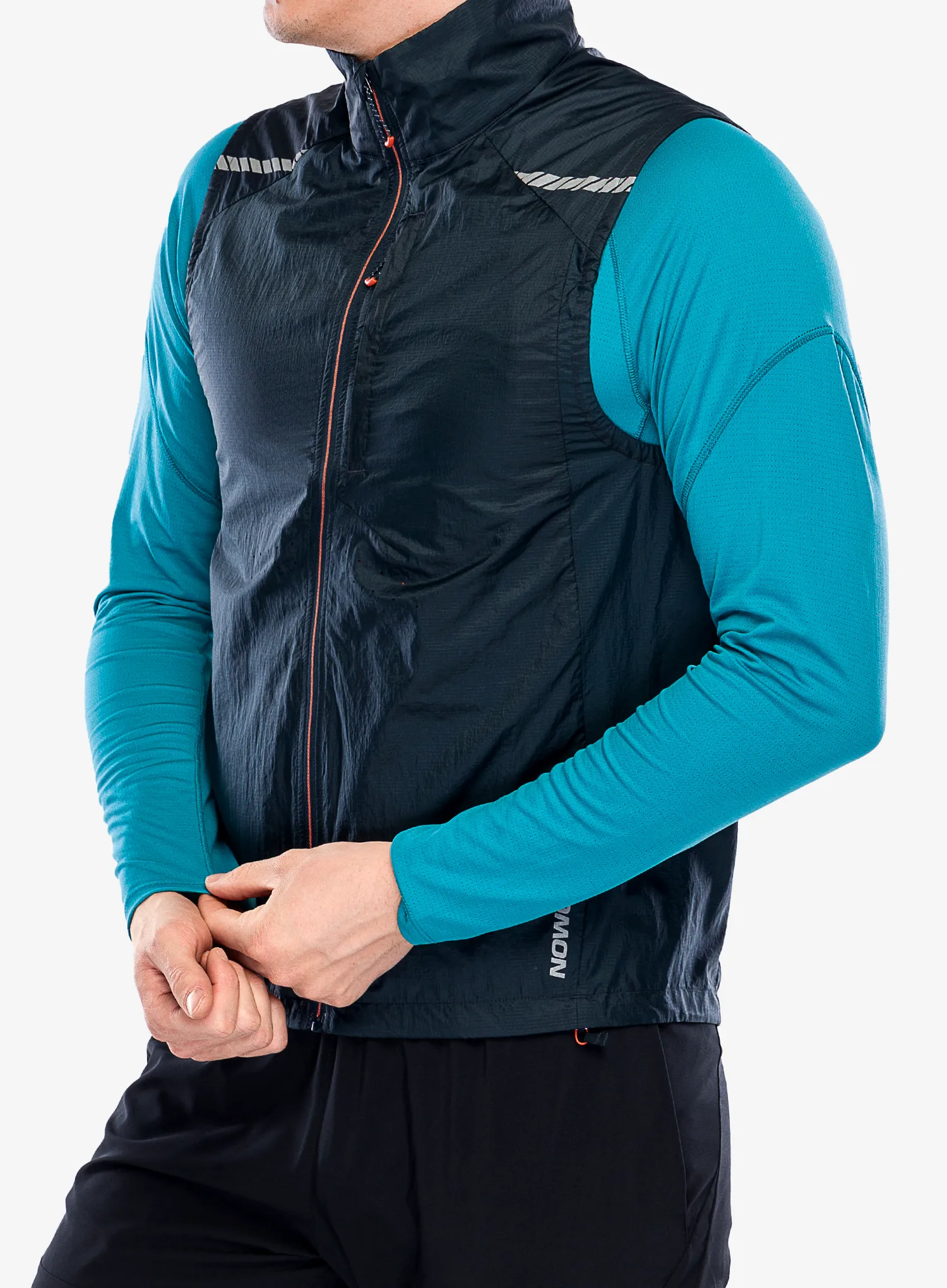Pánská vesta Salomon Sense Flow Vest - carbon/carbo