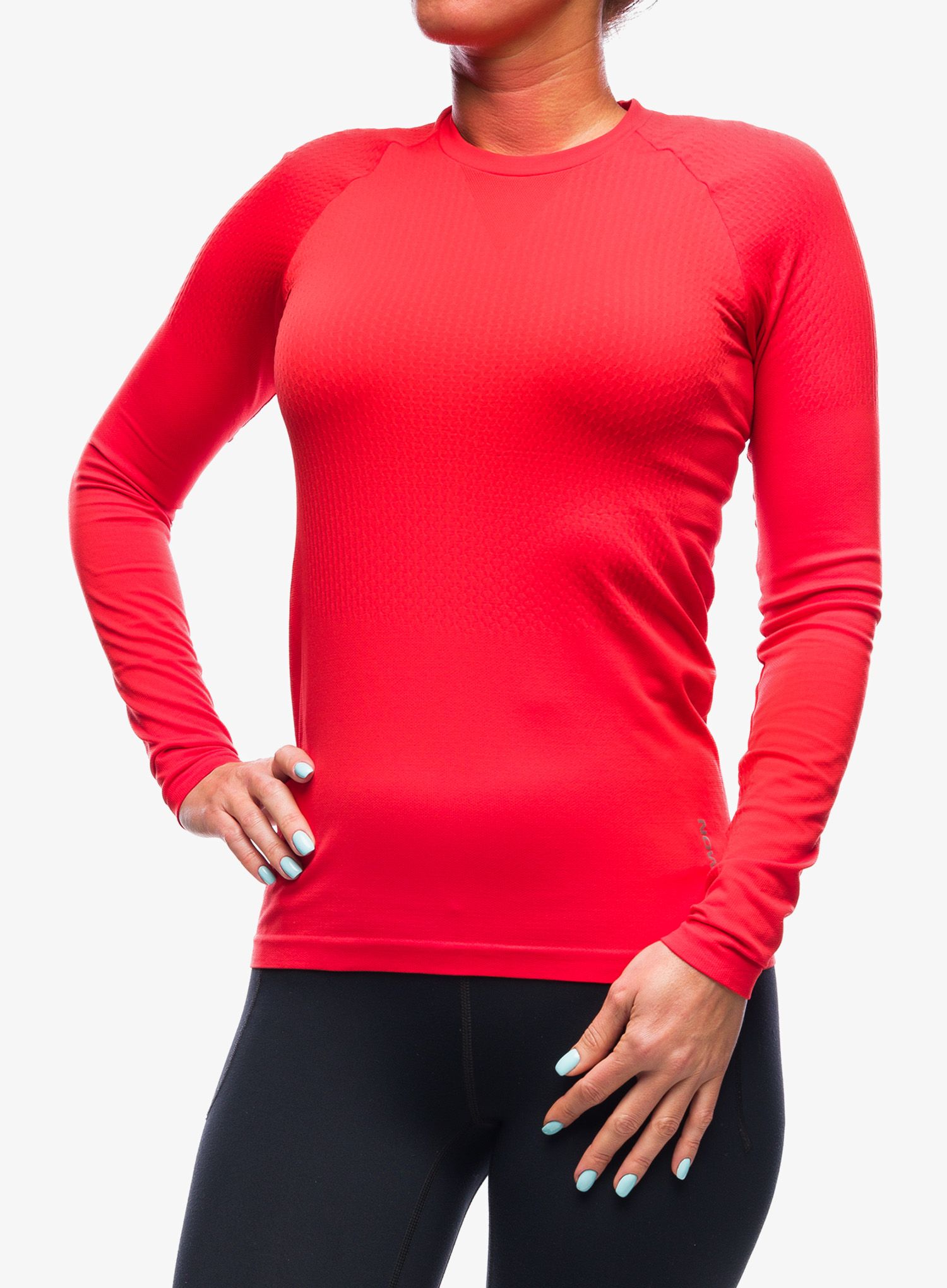 Dámská běžecká mikina Salomon Sense Ls Tee - fiery red
