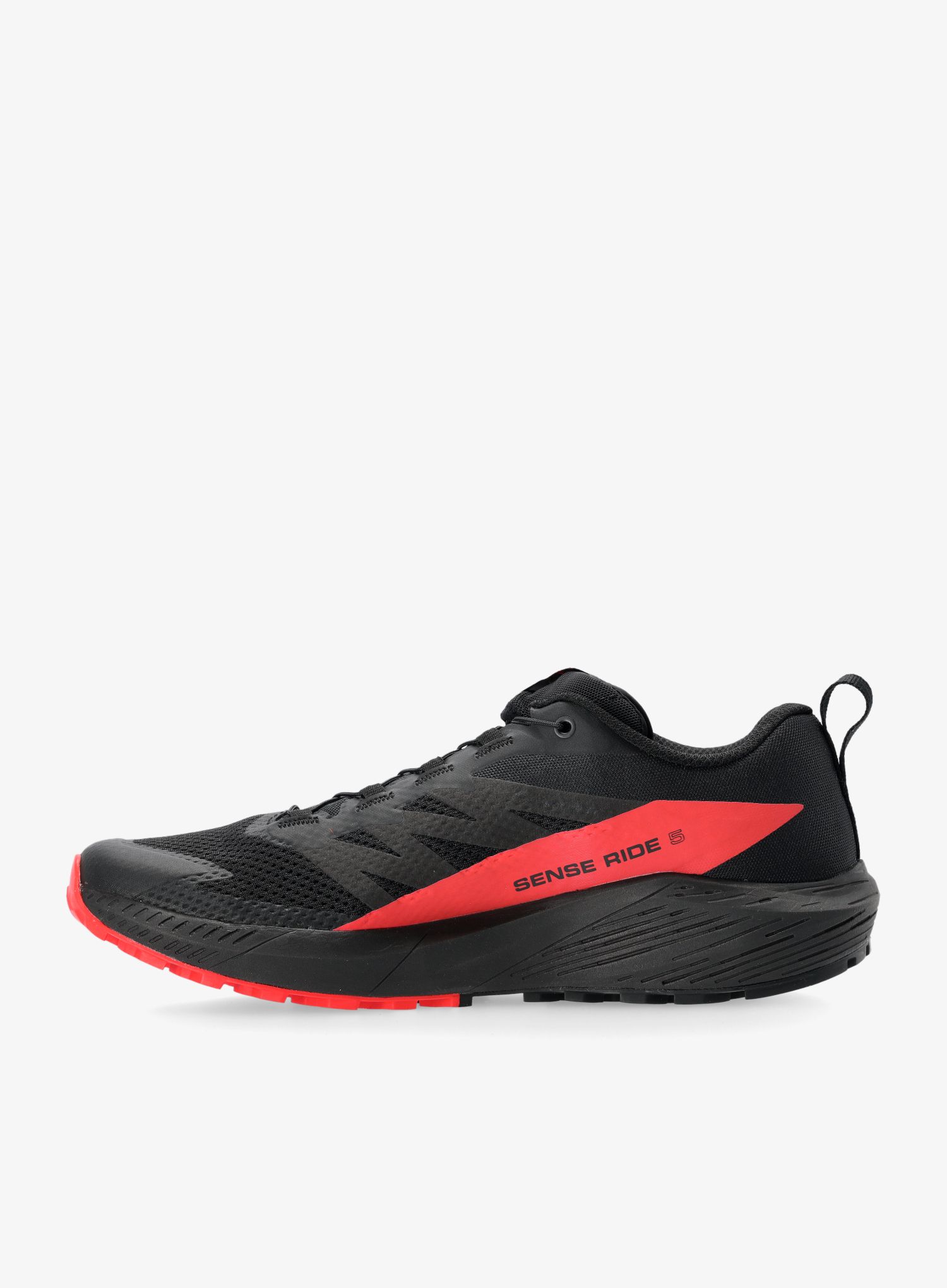 Pánské trailové boty Salomon Sense Ride 5 - black/fiery red/black
