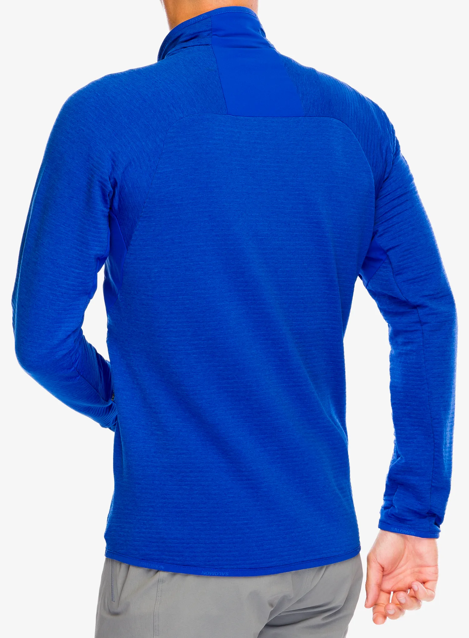 Fleece mikina Salomon Essential Lightwarm FZ - surf the web