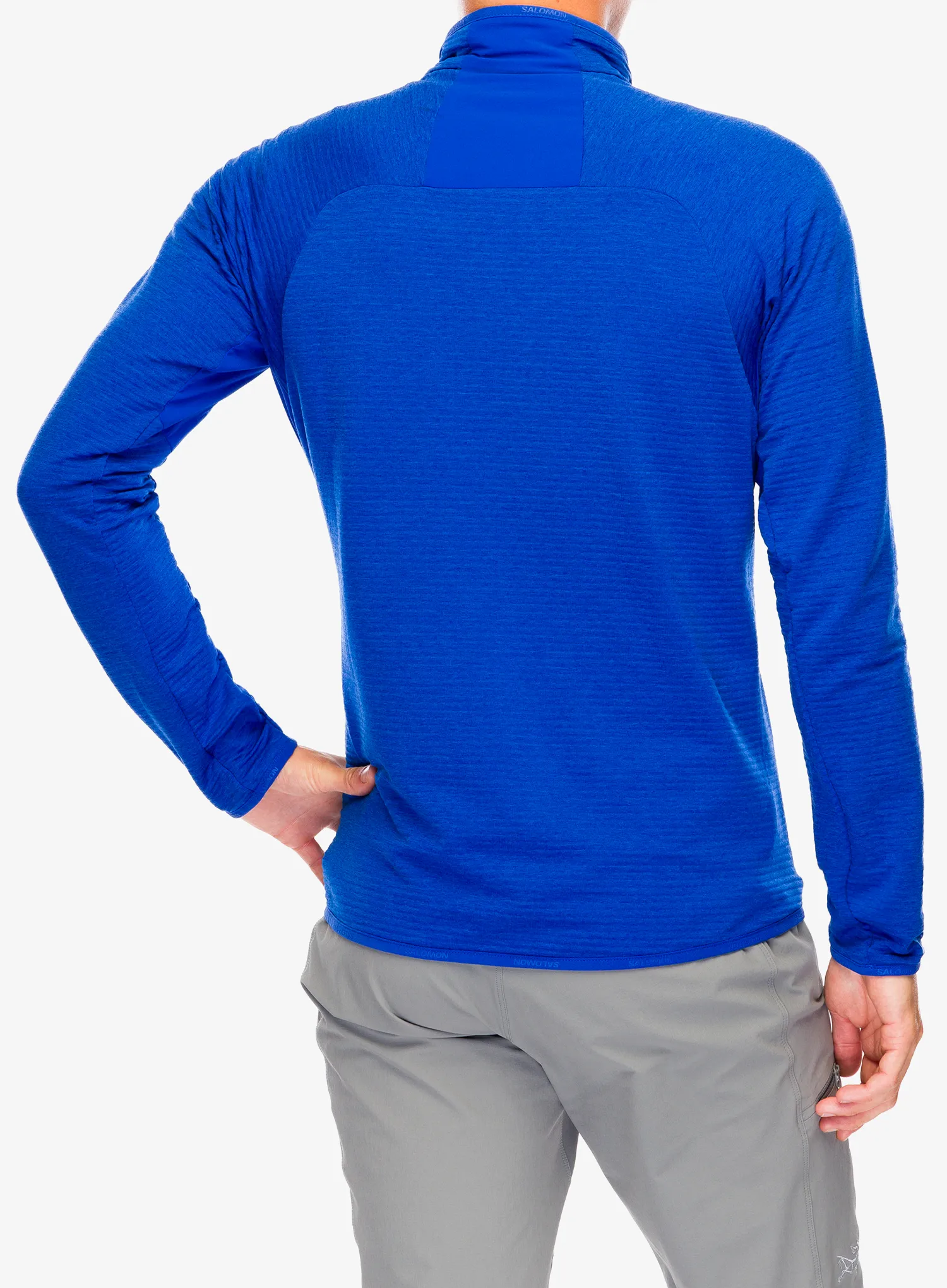 Fleece mikina Salomon Essential Lightwarm FZ - surf the web