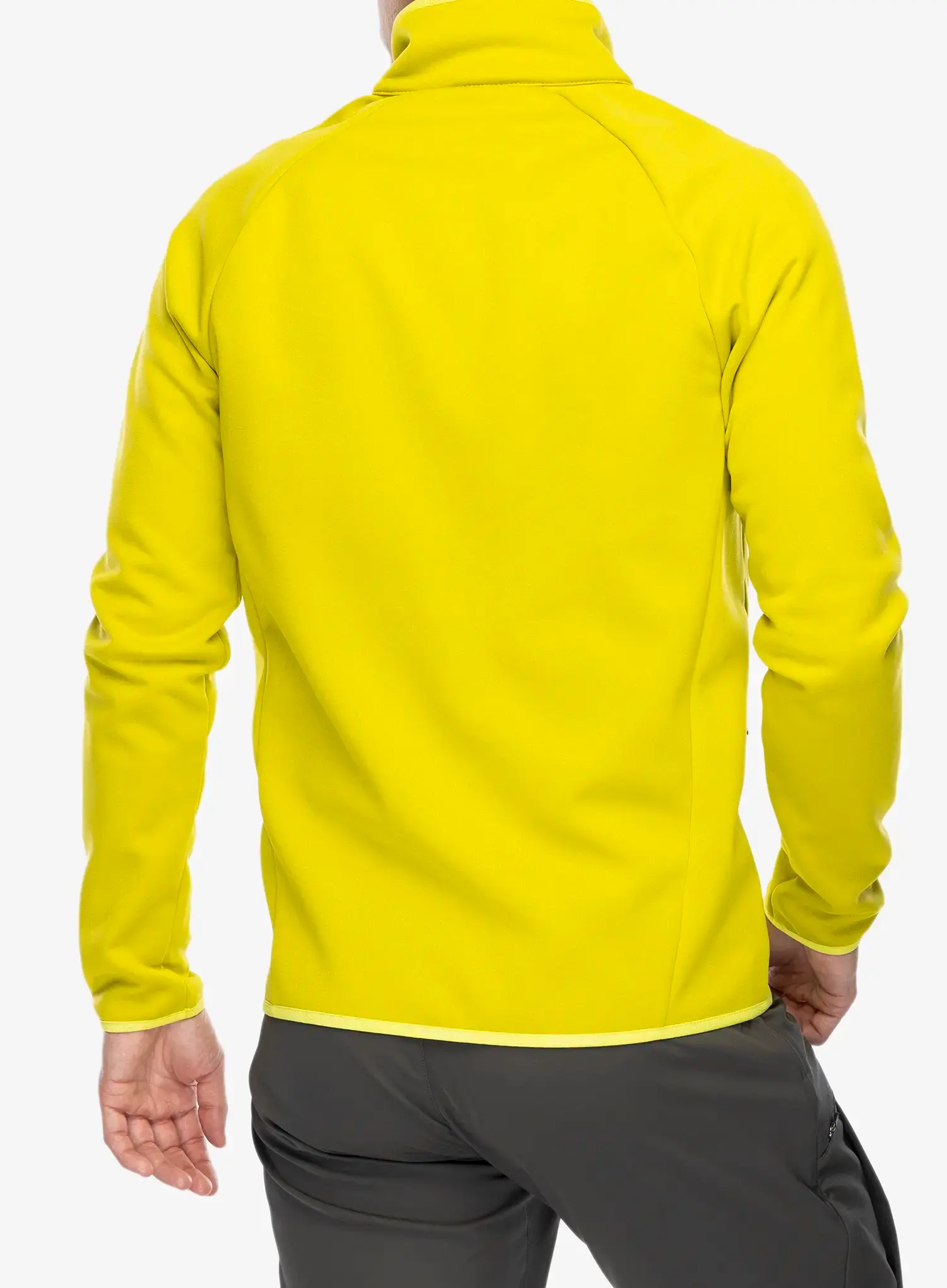 Rozepínací mikina Salomon Essential Warm Fz Mid - citronelle/sulphur