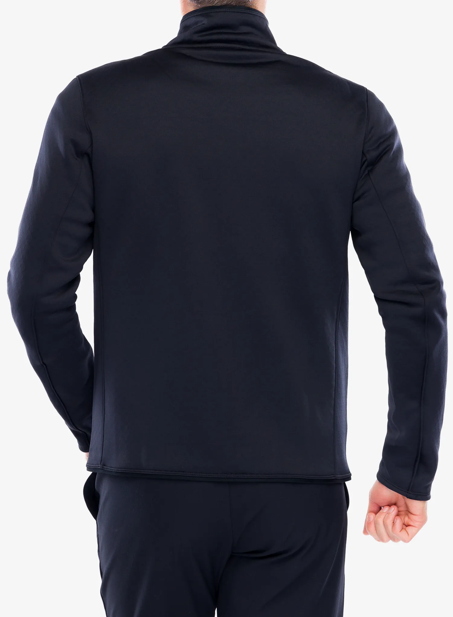 Rozepínací mikina Salomon Essential Warm Fz Mid - deep black