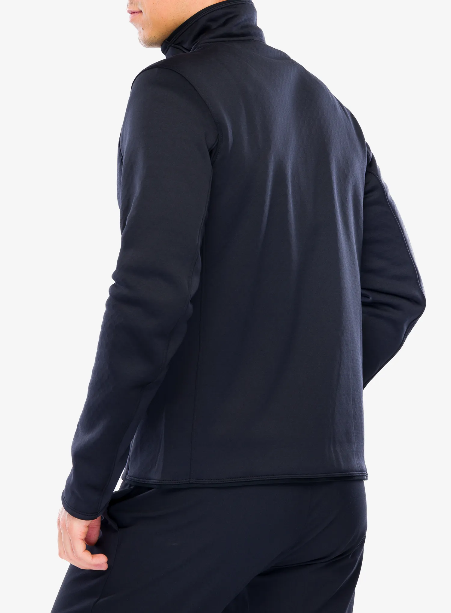 Rozepínací mikina Salomon Essential Warm Fz Mid - deep black