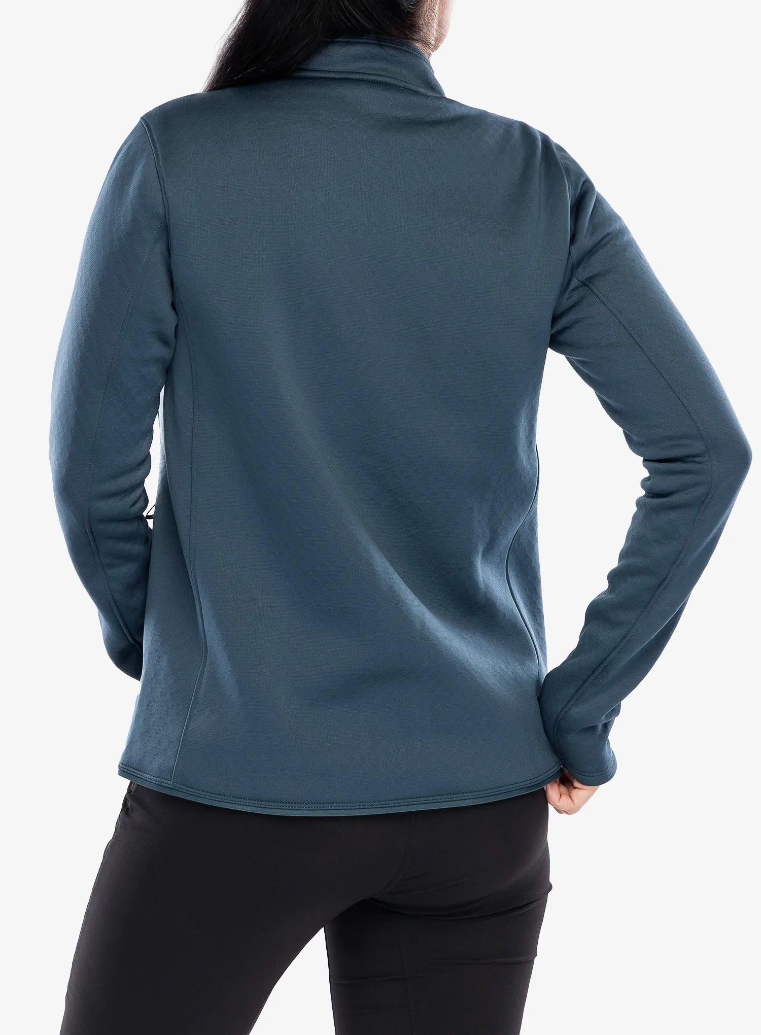 Dámská mikina na zip Salomon Essential Warm Fz Mid - midnight navy