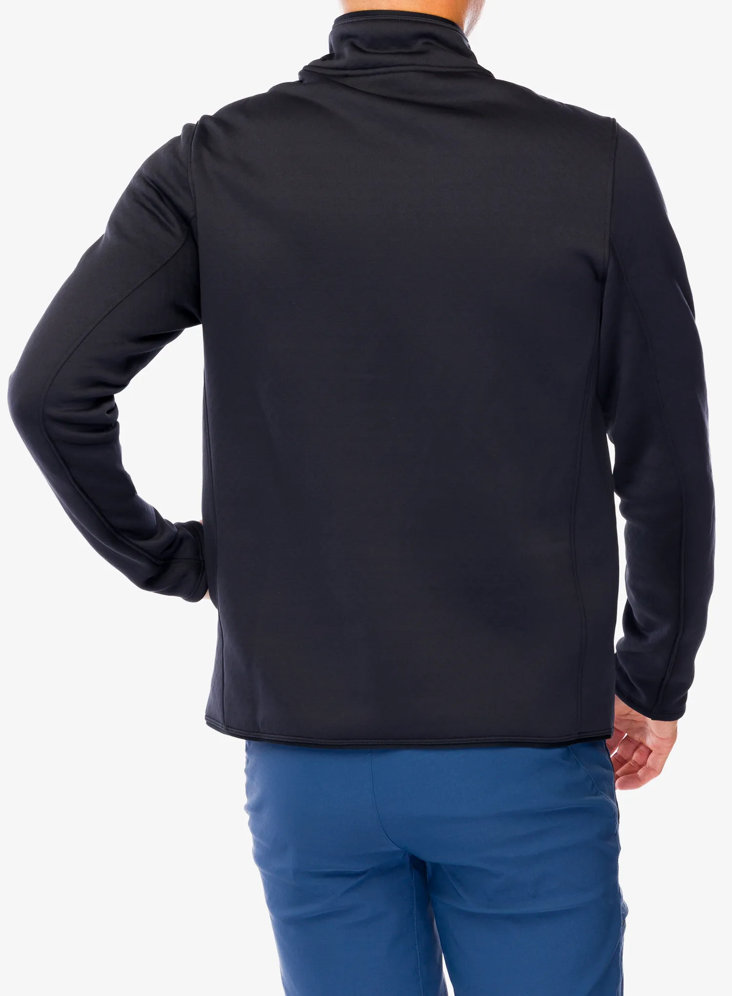 Mikina bez kapuce Salomon Essential Warm Hz Mid - deep black