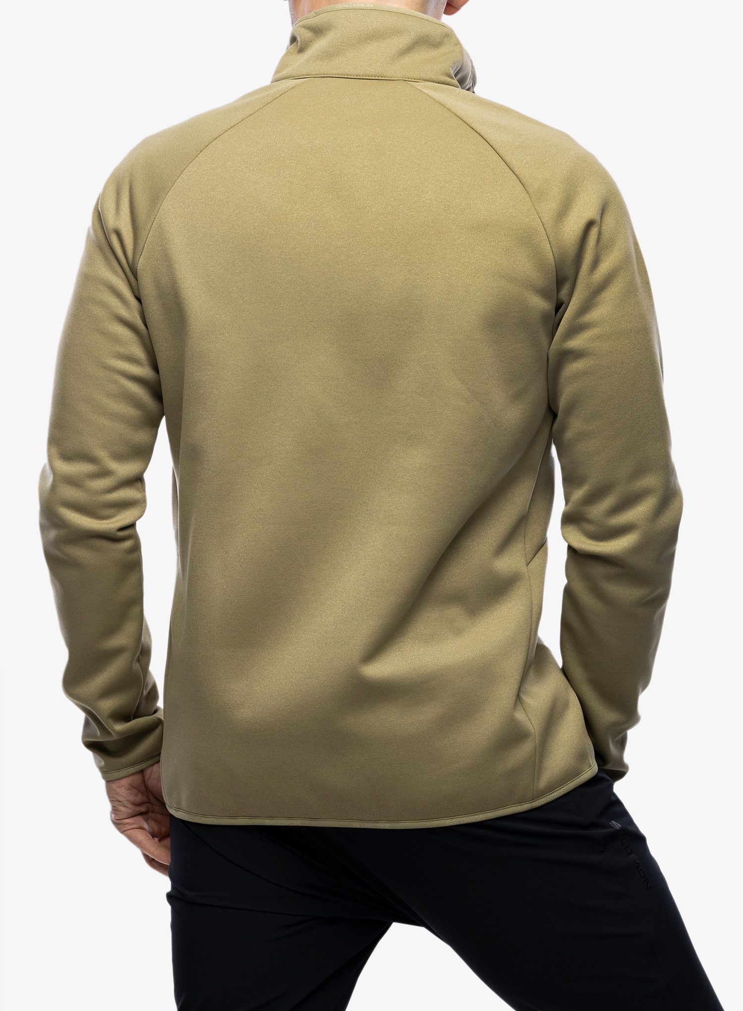 Mikina se zipem Salomon Essential Warm Hz Mid - aloe