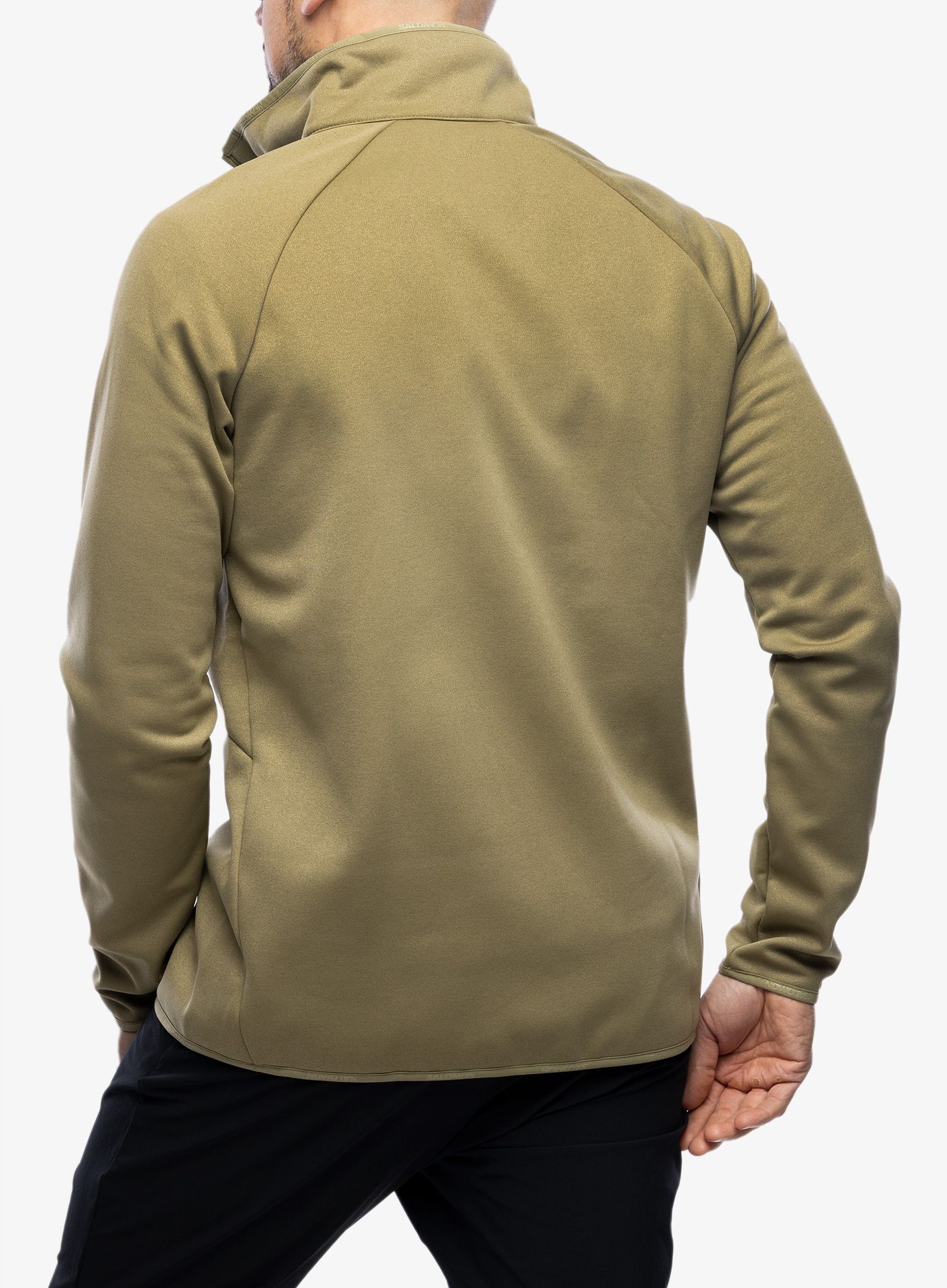 Mikina se zipem Salomon Essential Warm Hz Mid - aloe