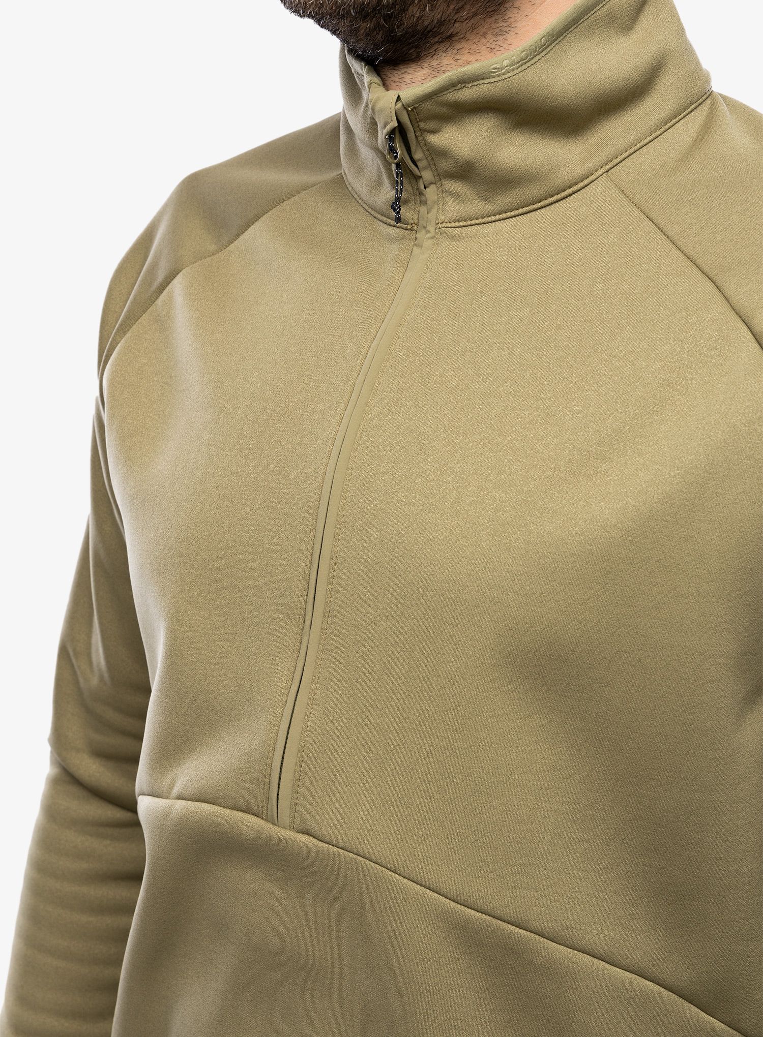Mikina se zipem Salomon Essential Warm Hz Mid - aloe