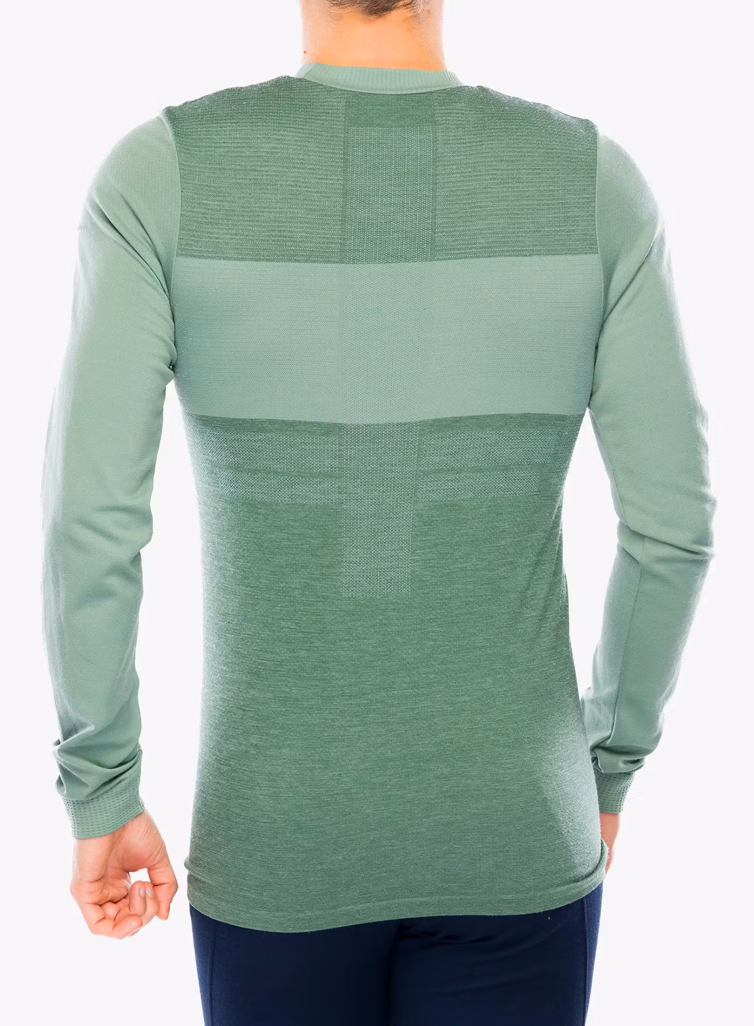 Funkční mikina Salomon Essential Wool LS Top - laurel wreath