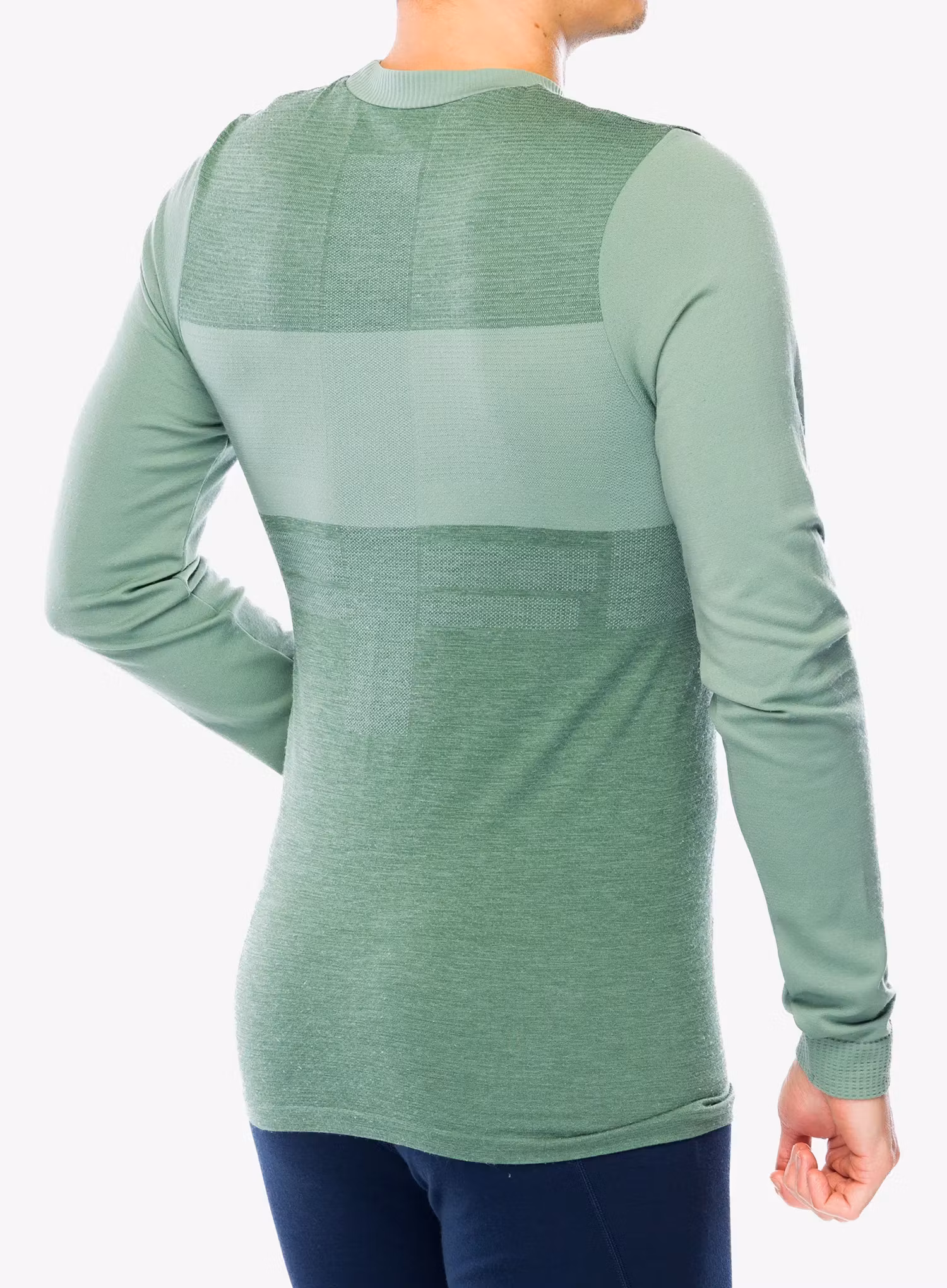 Funkční mikina Salomon Essential Wool LS Top - laurel wreath