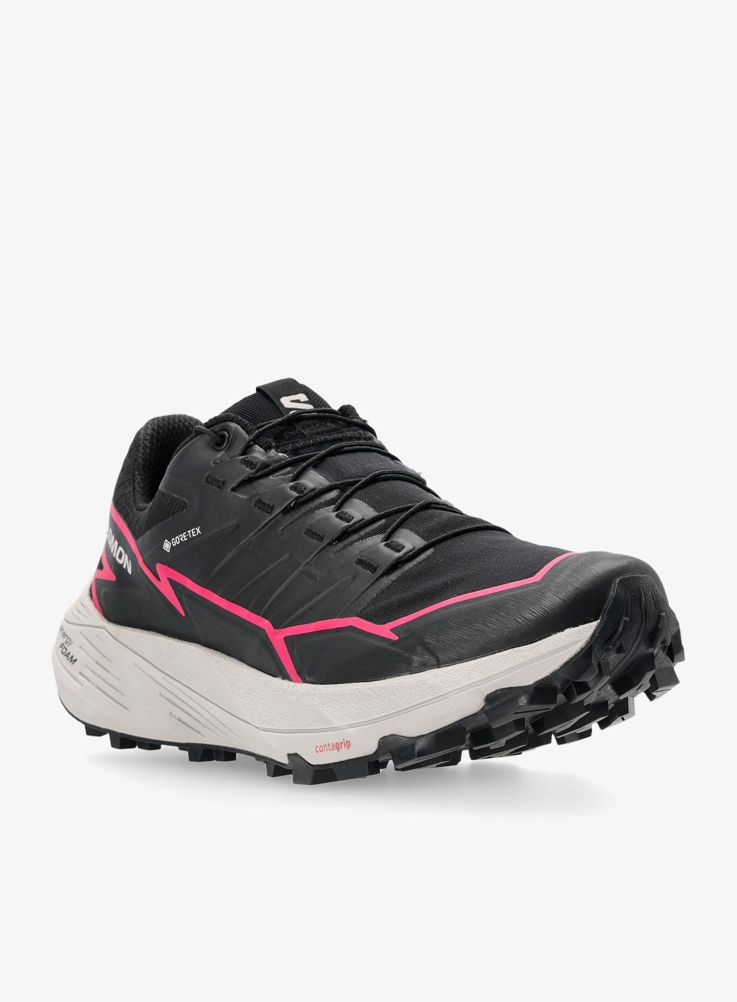 Dámské trailové boty Salomon Thundercross GTX - black/black/pink