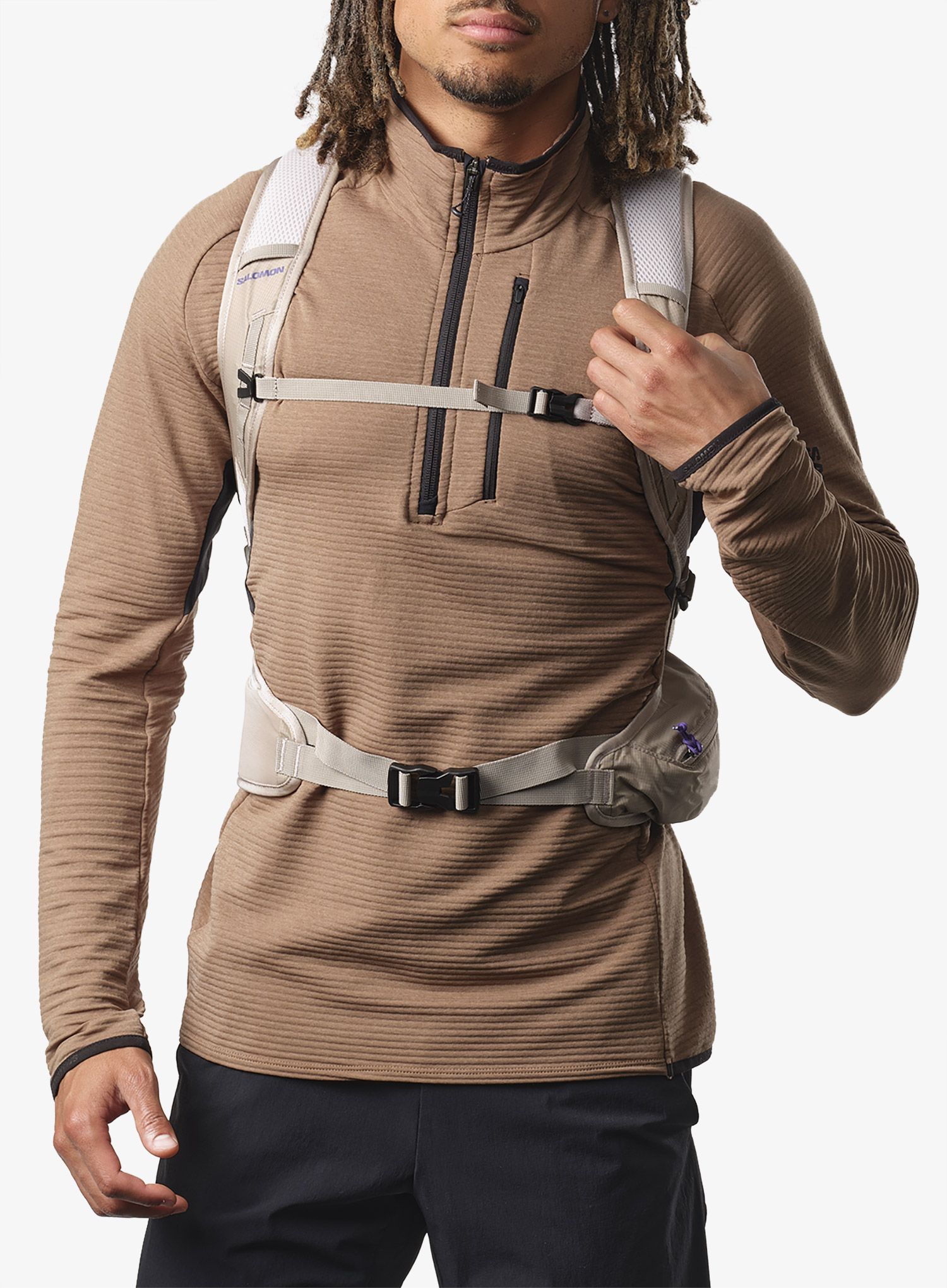 Turistický batoh Salomon Trailblazer 20 - khaki/glacier gray
