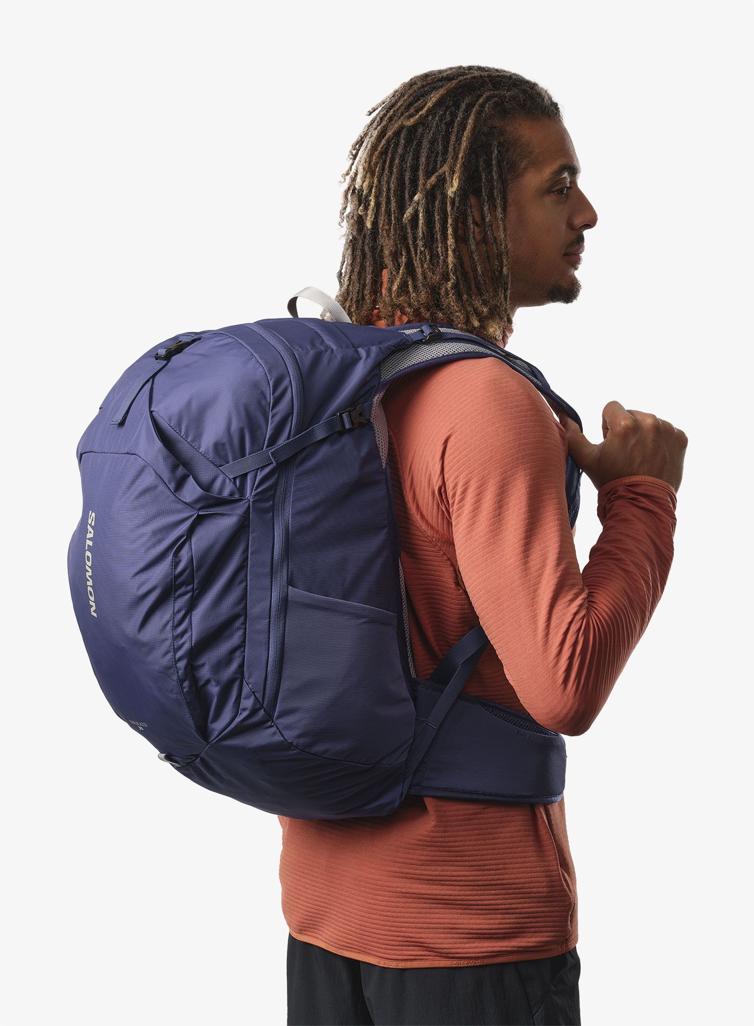 Turistický batoh Salomon Trailblazer 30 - blue/ghost gray