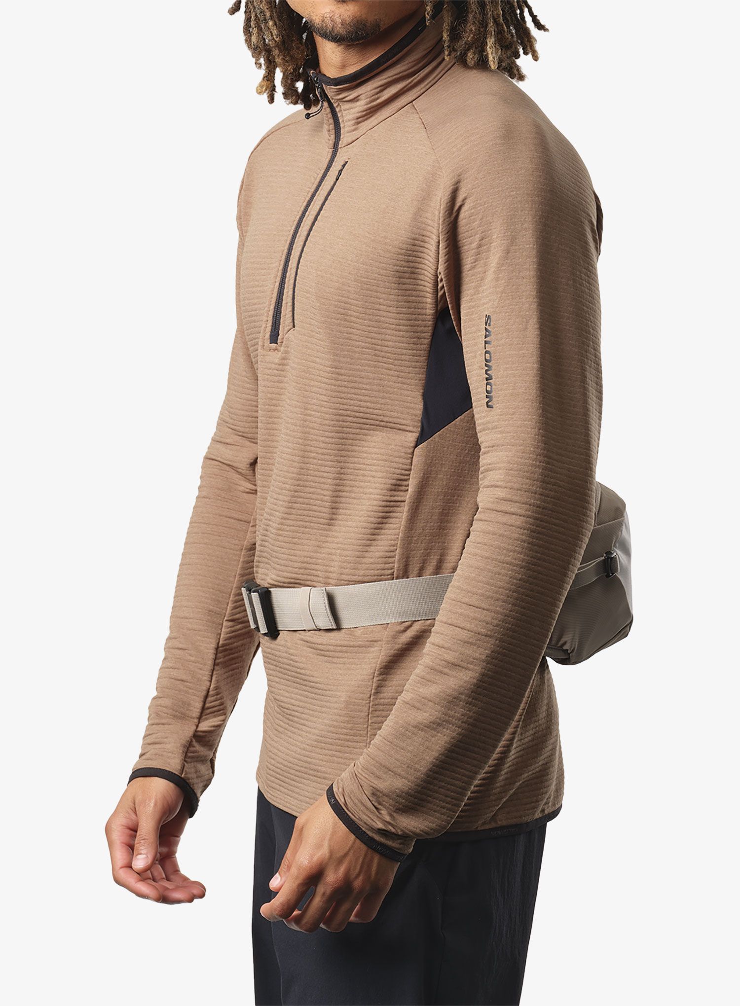 Ledvinka Salomon Trailblazer Belt - vintage khaki/glacier
