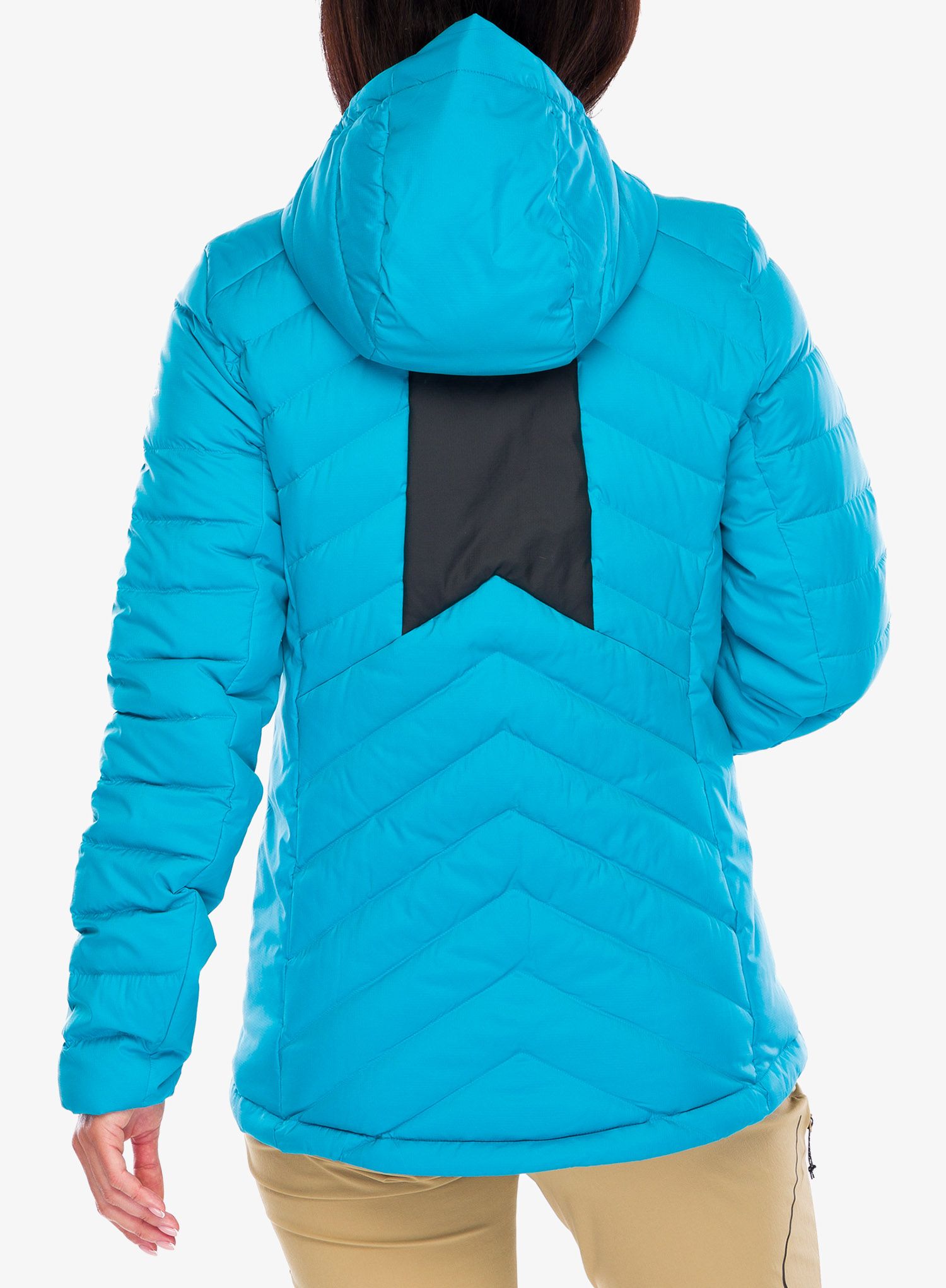 Dámská péřová bunda Salomon Transition Down Hoodie - b. reef