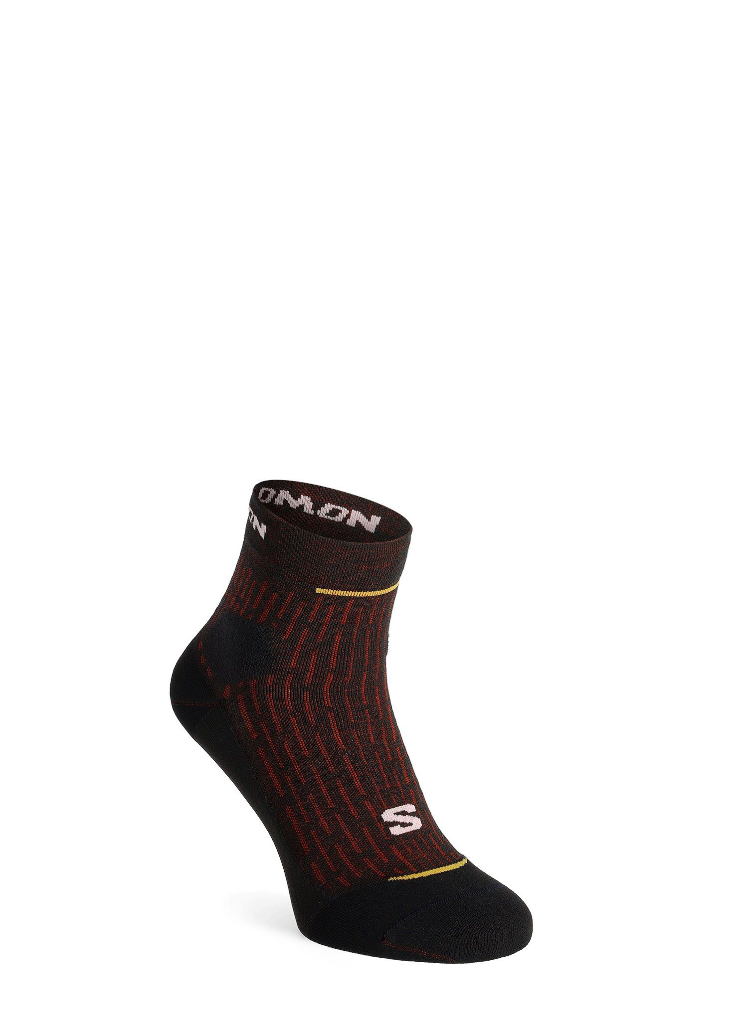 Běžecké ponožky Salomon Ultra Glide Ankle - black/risk red